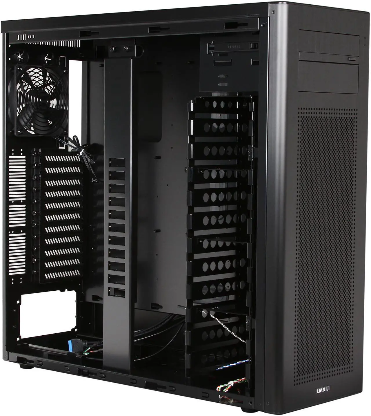 Alt view image 7 of 10 - LIAN LI PC-A75 Black Aluminum ATX Full Tower Computer Case