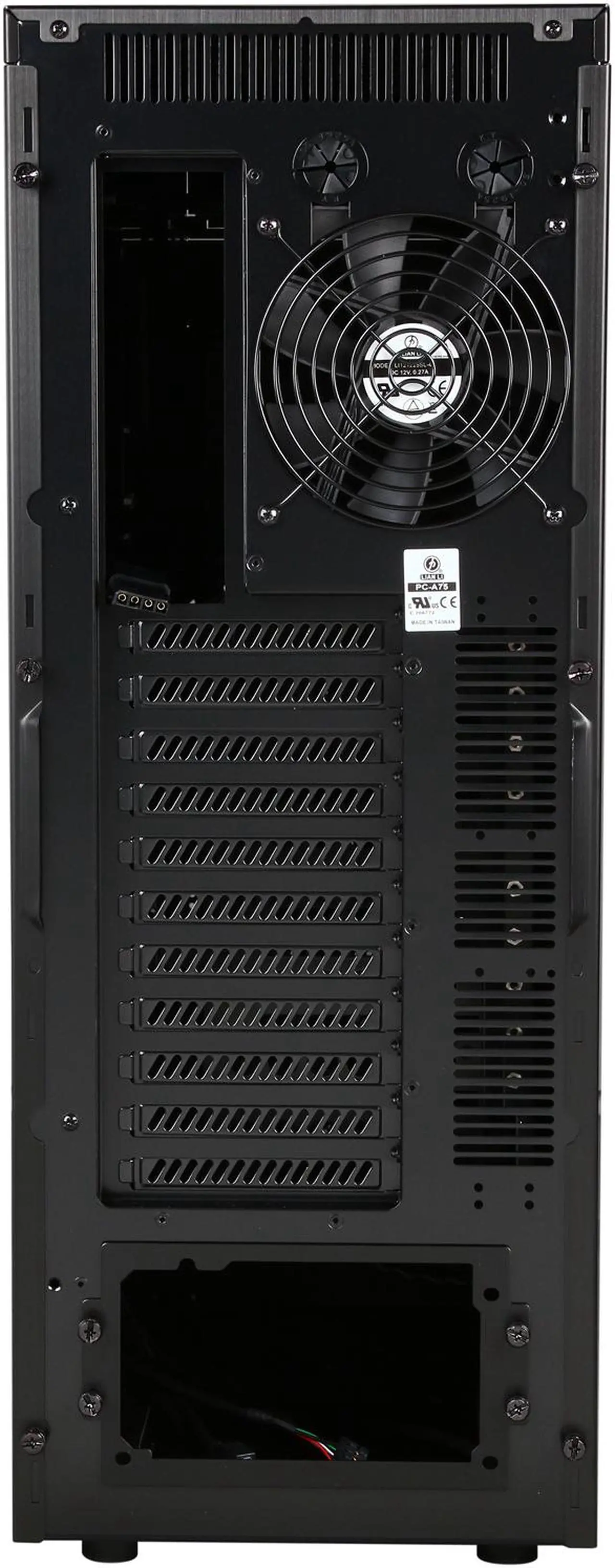 Alt view image 9 of 10 - LIAN LI PC-A75 Black Aluminum ATX Full Tower Computer Case