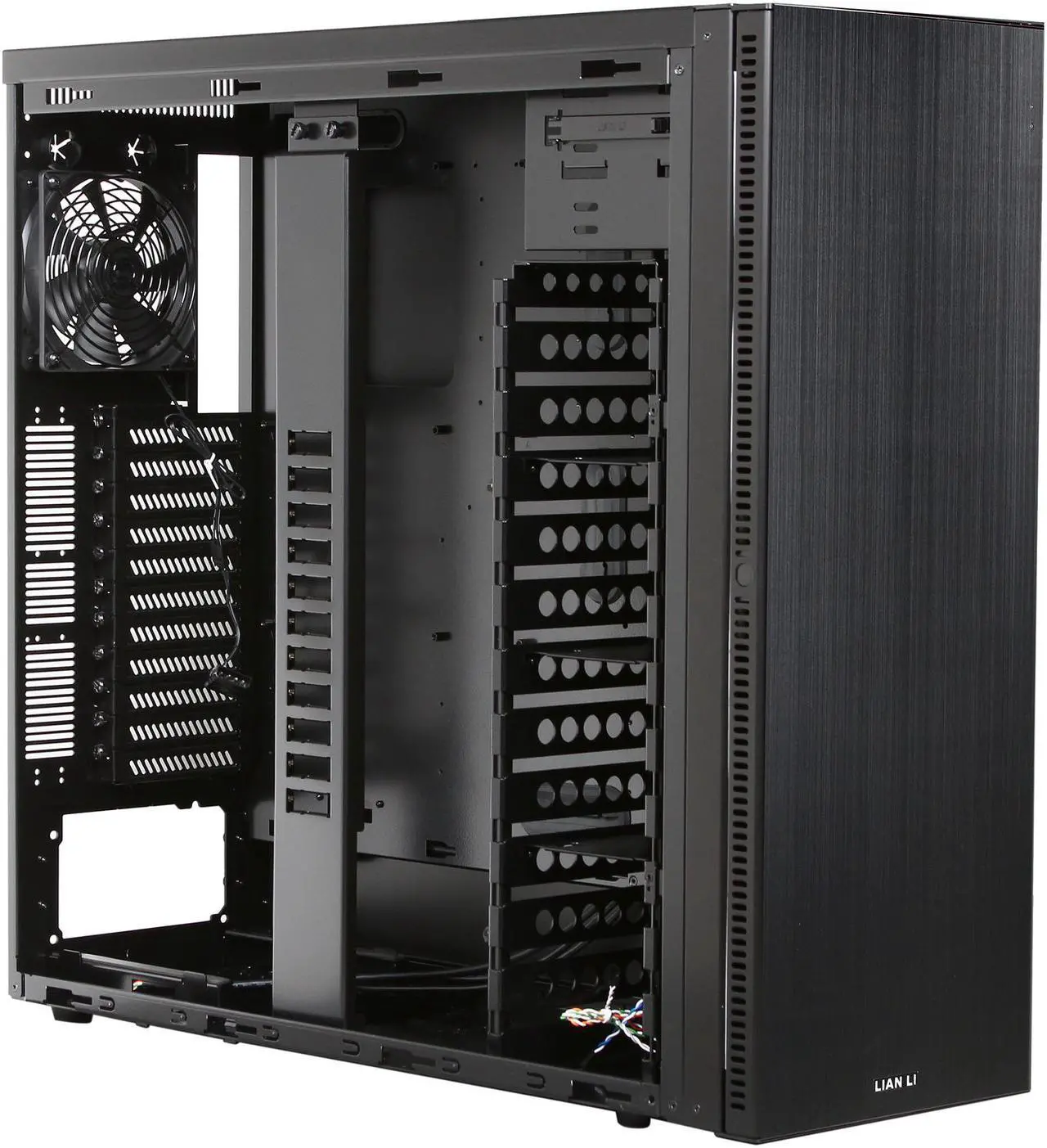 Alt view image 7 of 10 - LIAN LI PC-A76 Black Aluminum ATX Full Tower Computer Case