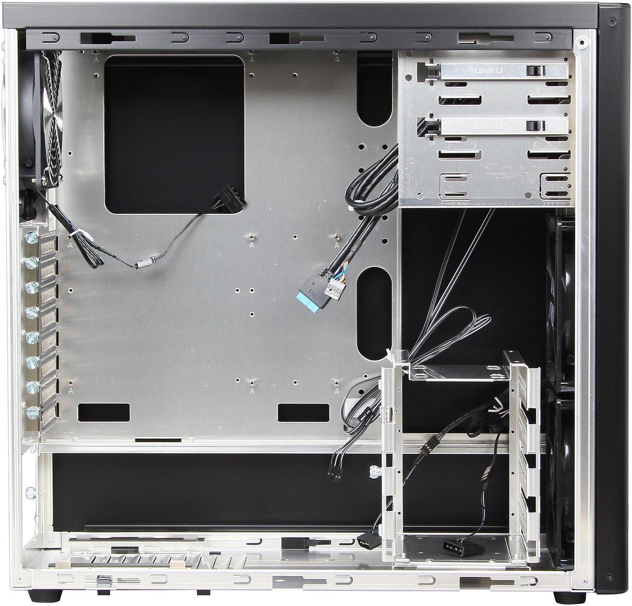 Alt view image 6 of 10 - LIAN LI PC-7HB Black Aluminum ATX Mid Tower Computer Case