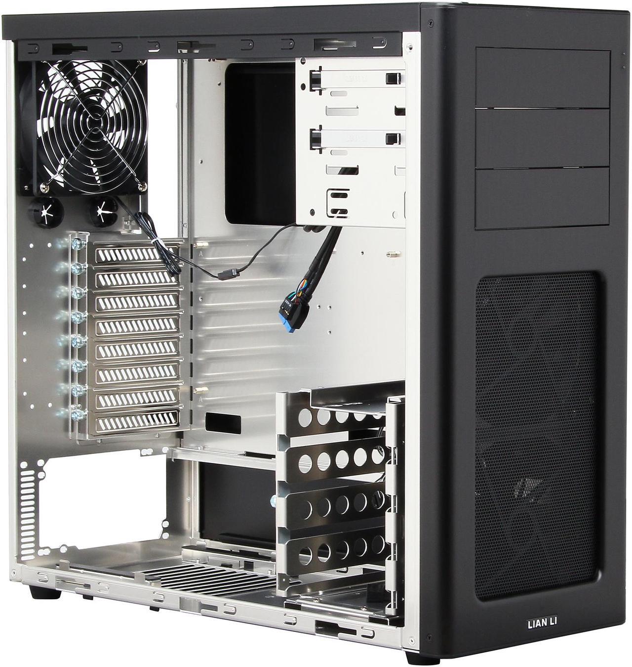 Alt view image 8 of 10 - LIAN LI PC-7HB Black Aluminum ATX Mid Tower Computer Case
