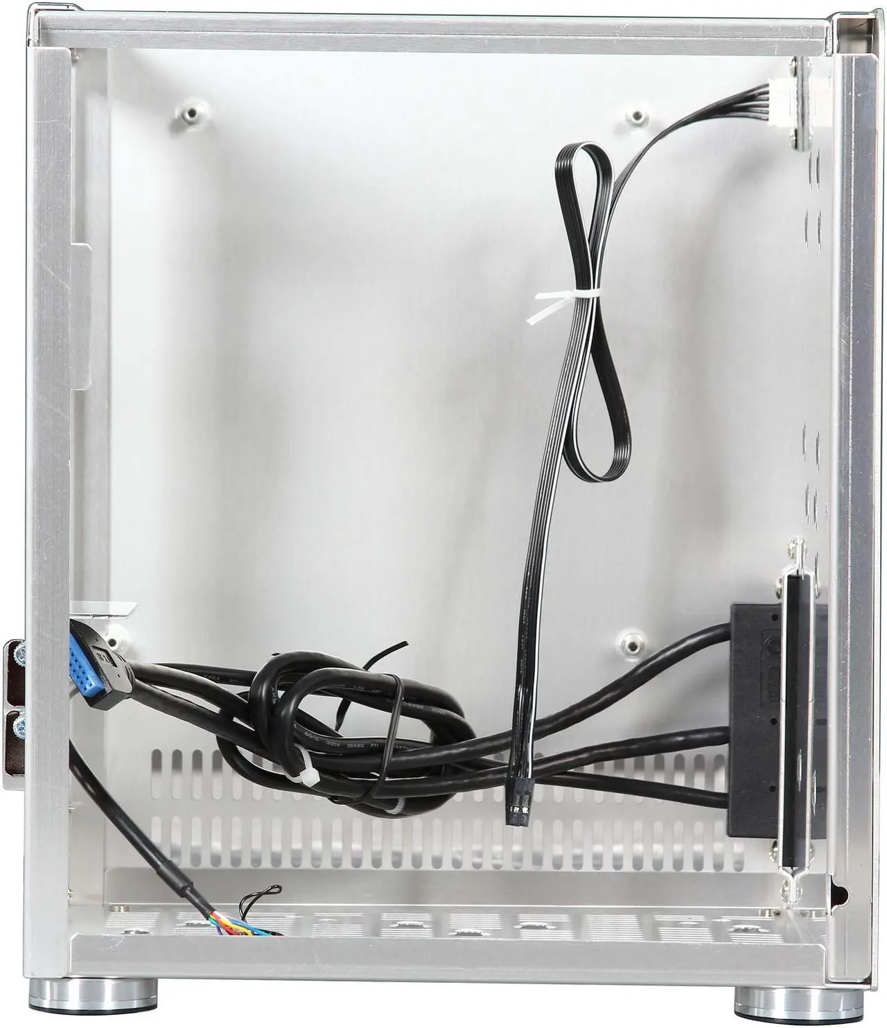 Alt view image 6 of 7 - LIAN LI PC-Q01A Silver Aluminum Mini-ITX Tower Computer Case