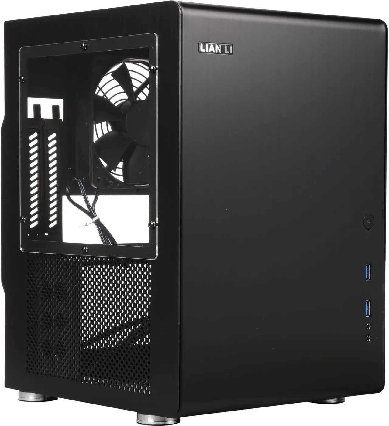 Main image of LIAN LI PC-Q33WB Black Aluminum Mini-ITX Tower Computer Case