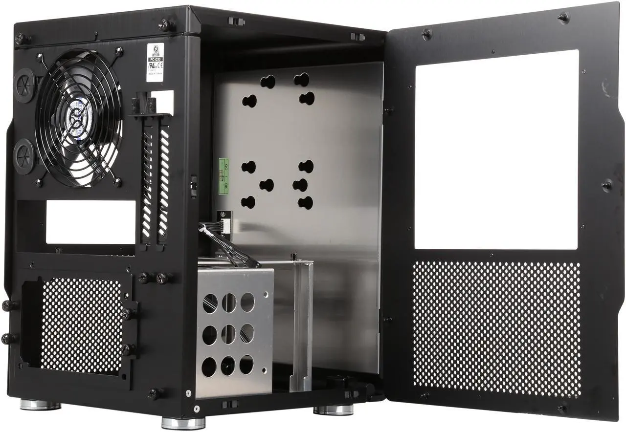 Alt view image 6 of 9 - LIAN LI PC-Q33WB Black Aluminum Mini-ITX Tower Computer Case