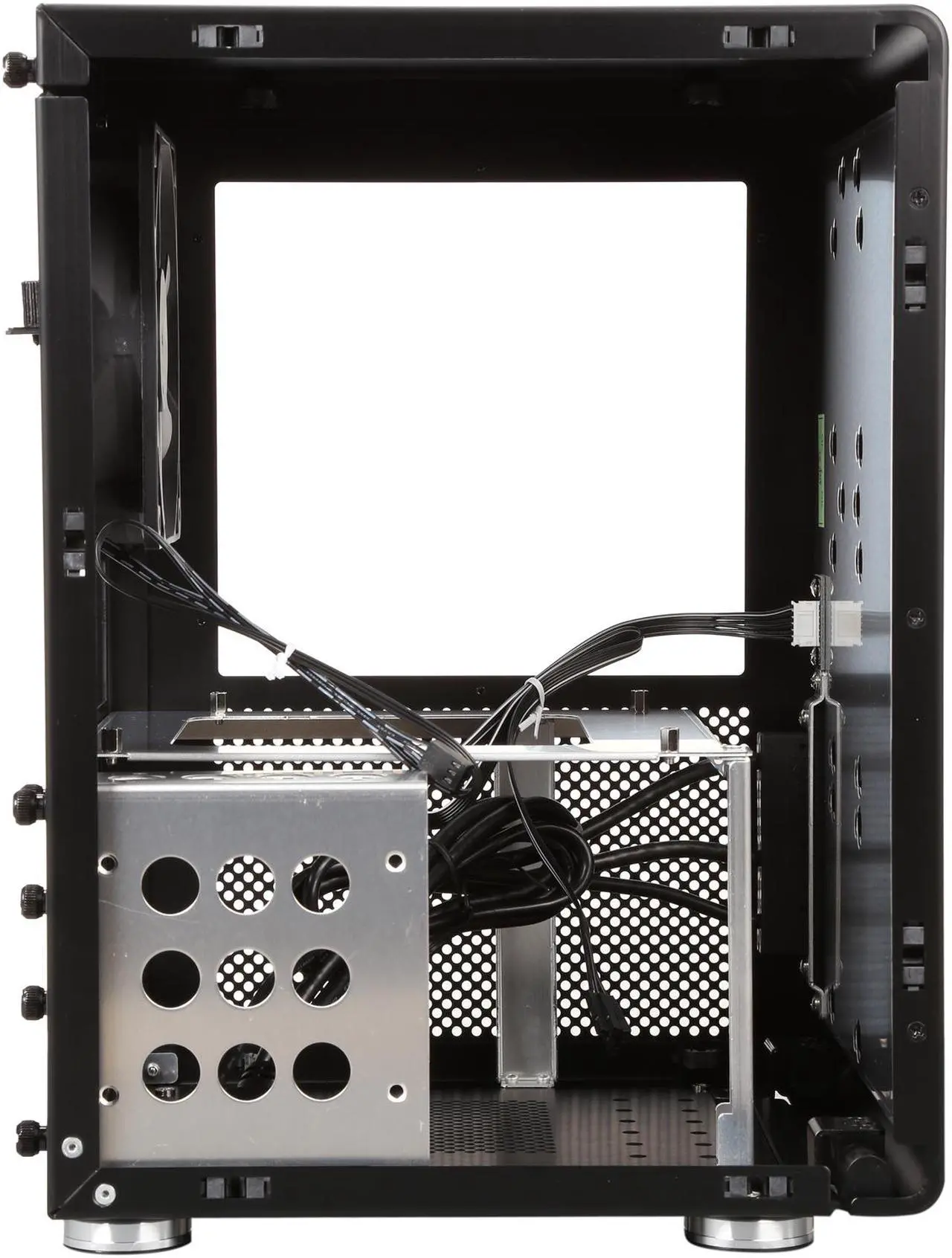 Alt view image 7 of 9 - LIAN LI PC-Q33WB Black Aluminum Mini-ITX Tower Computer Case