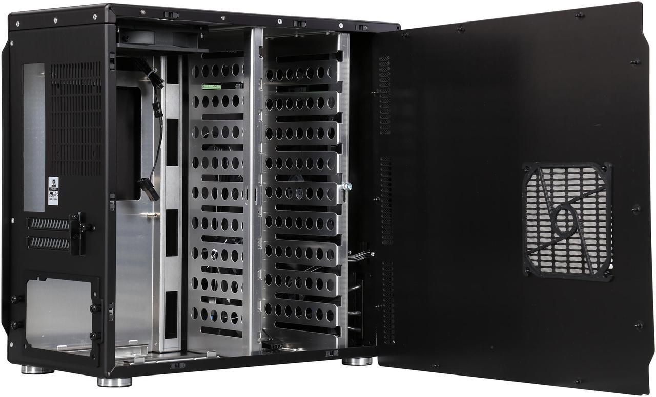 Alt view image 6 of 9 - LIAN LI PC-Q26B Black Aluminum Mini-ITX Computer Case