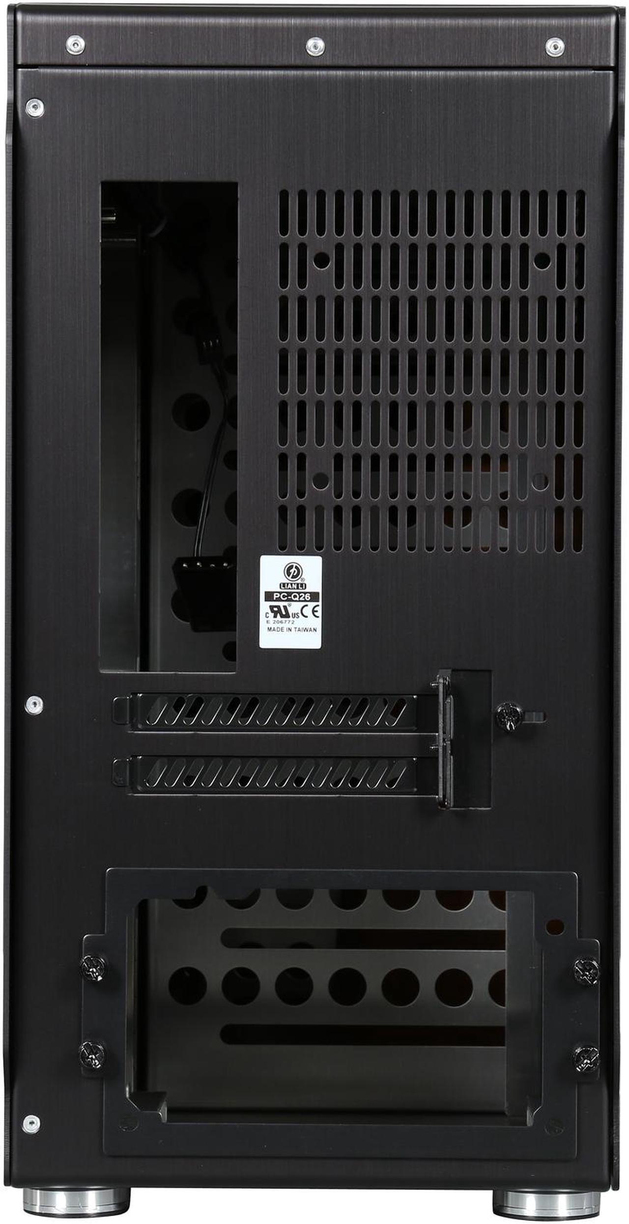 Alt view image 9 of 9 - LIAN LI PC-Q26B Black Aluminum Mini-ITX Computer Case