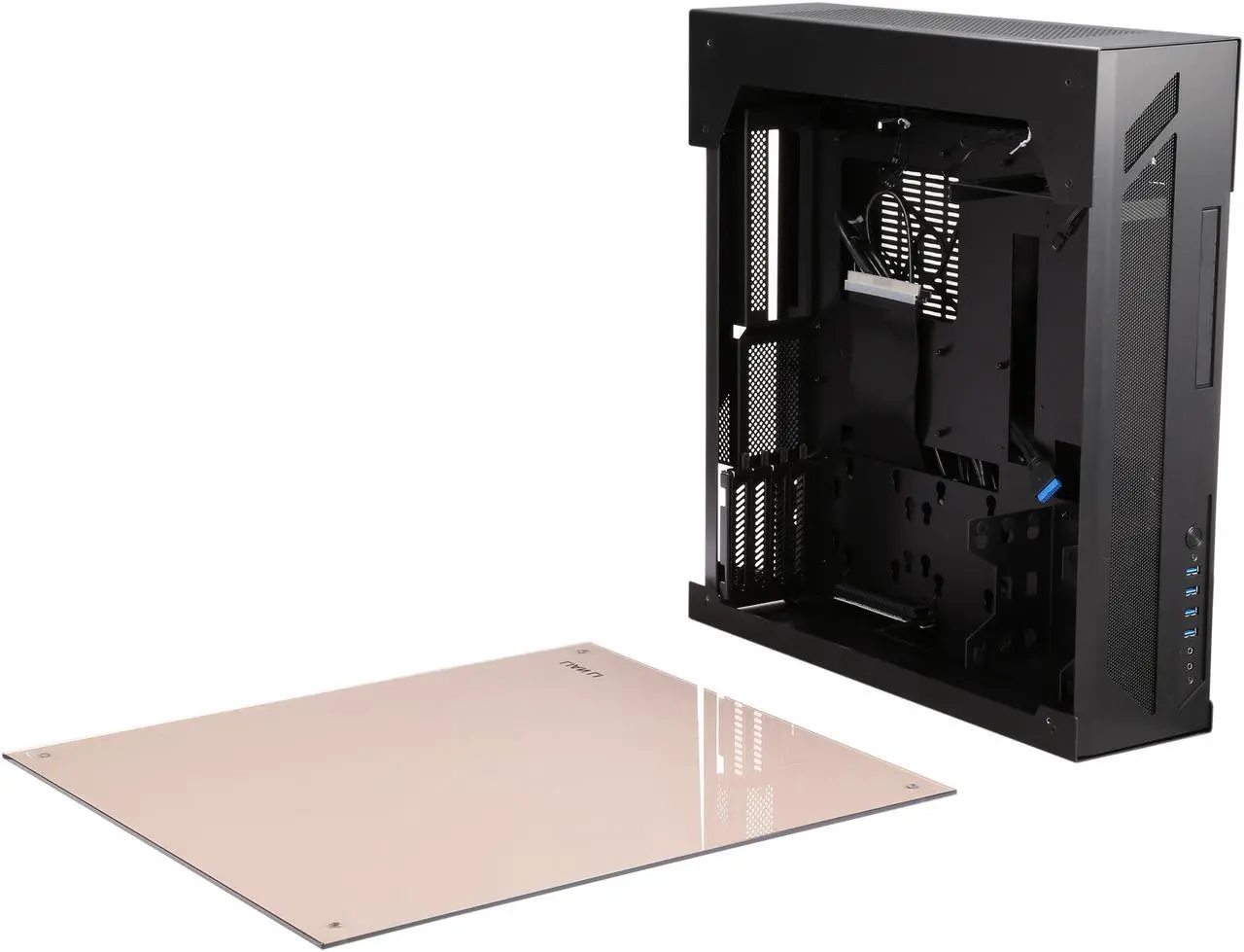 Alt view image 5 of 9 - LIAN LI PC-O6SX Black Side Panel: Tempered Glass Body Material: Aluminum Micro ATX Mid Tower Computer Case