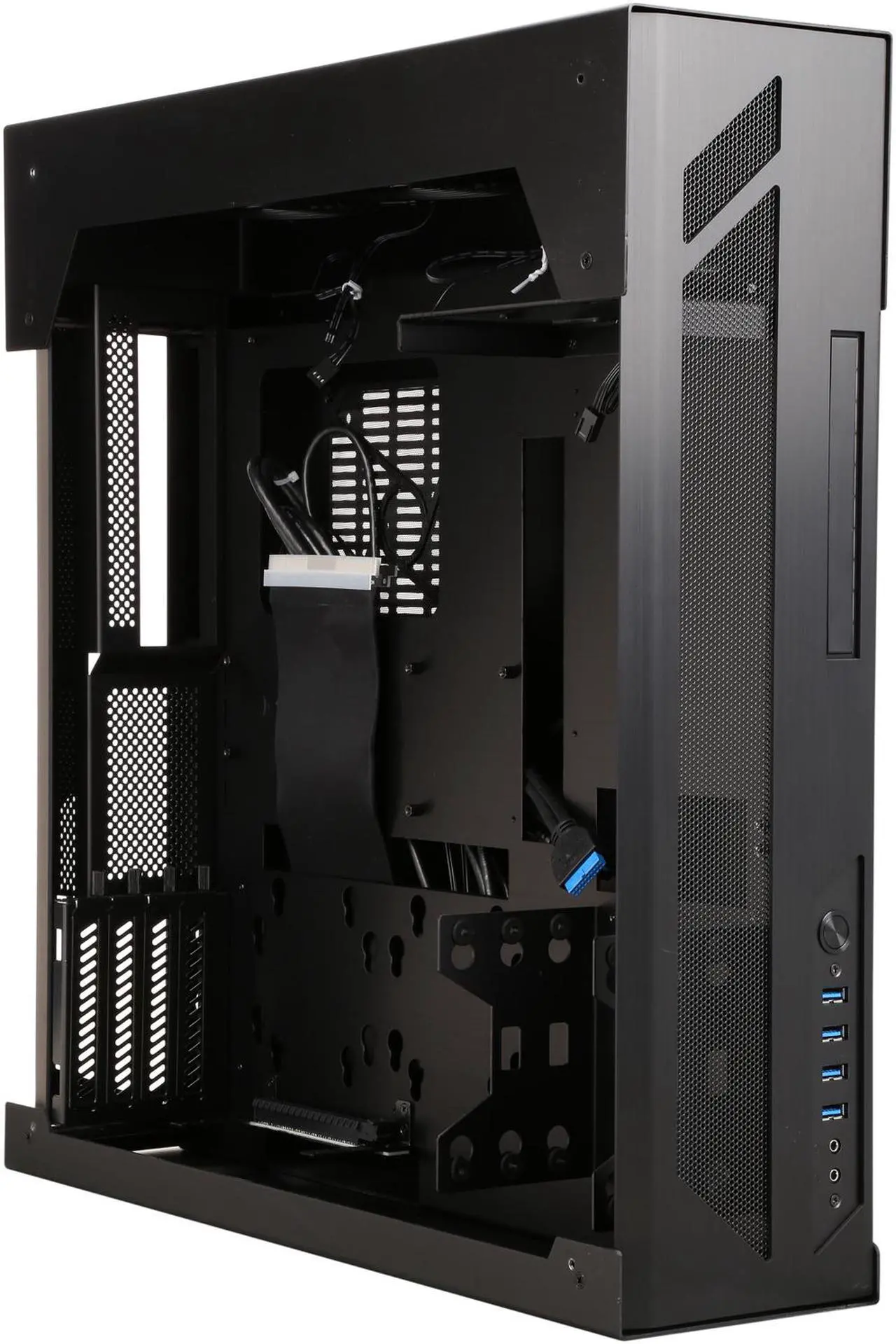 Alt view image 7 of 9 - LIAN LI PC-O6SX Black Side Panel: Tempered Glass Body Material: Aluminum Micro ATX Mid Tower Computer Case