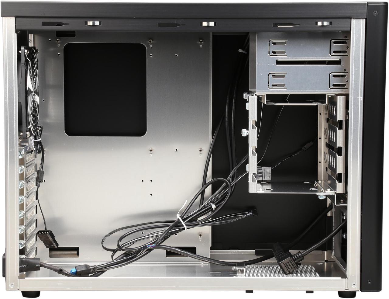 Alt view image 7 of 9 - LIAN LI PC-A56B Black Aluminum ATX Mid Tower Computer Case ATX PSU (Not Included) Power Supply