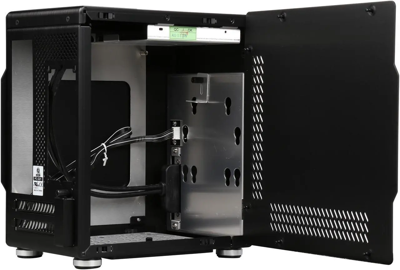 Alt view image 6 of 9 - LIAN LI PC-Q21B Black Aluminum Mini-ITX Computer Case SFX PSU (Optional) Power Supply