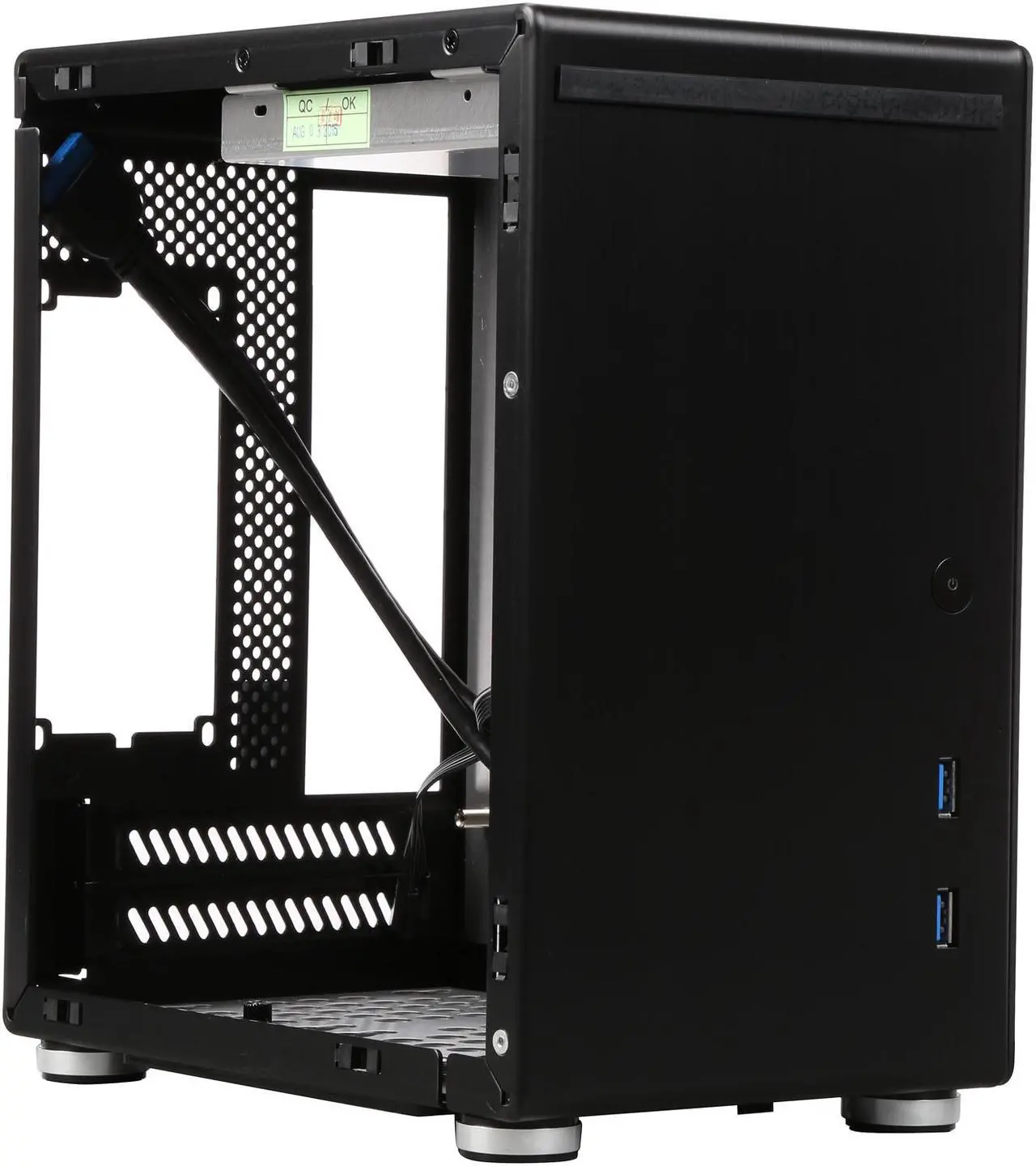 Alt view image 8 of 9 - LIAN LI PC-Q21B Black Aluminum Mini-ITX Computer Case SFX PSU (Optional) Power Supply