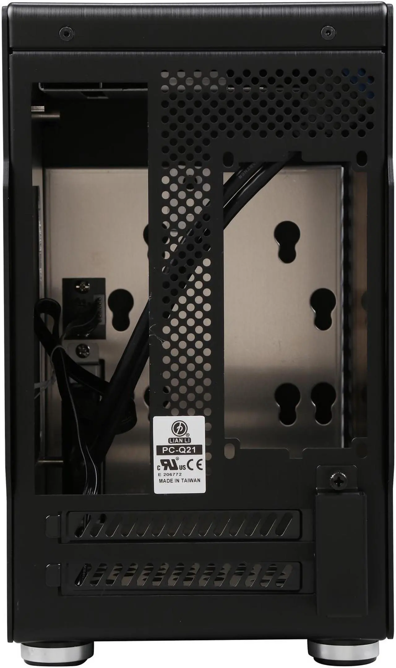 Alt view image 9 of 9 - LIAN LI PC-Q21B Black Aluminum Mini-ITX Computer Case SFX PSU (Optional) Power Supply