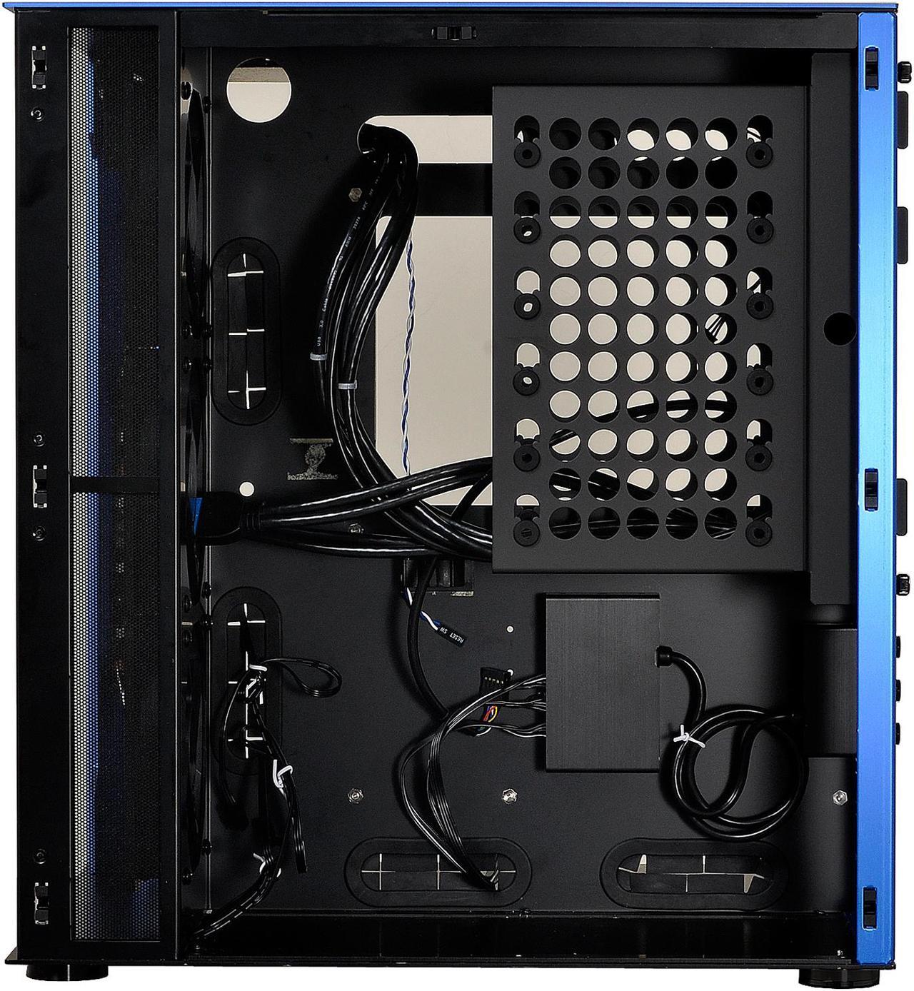 Alt view image 5 of 8 - LIAN LI PC-O8WBU Blue Aluminum ,and Tempered glass Computer Case