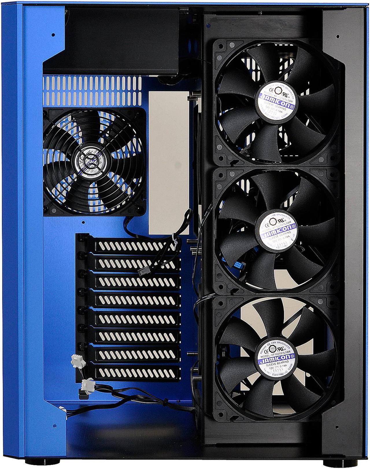 Alt view image 6 of 8 - LIAN LI PC-O8WBU Blue Aluminum ,and Tempered glass Computer Case