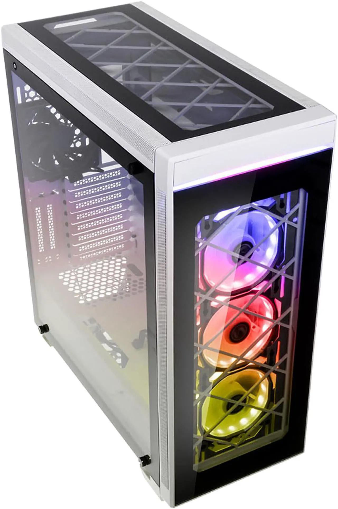Alt view image 2 of 17 - LIAN LI ALPHA 550W White SECC ATX Mid Tower Computer Case