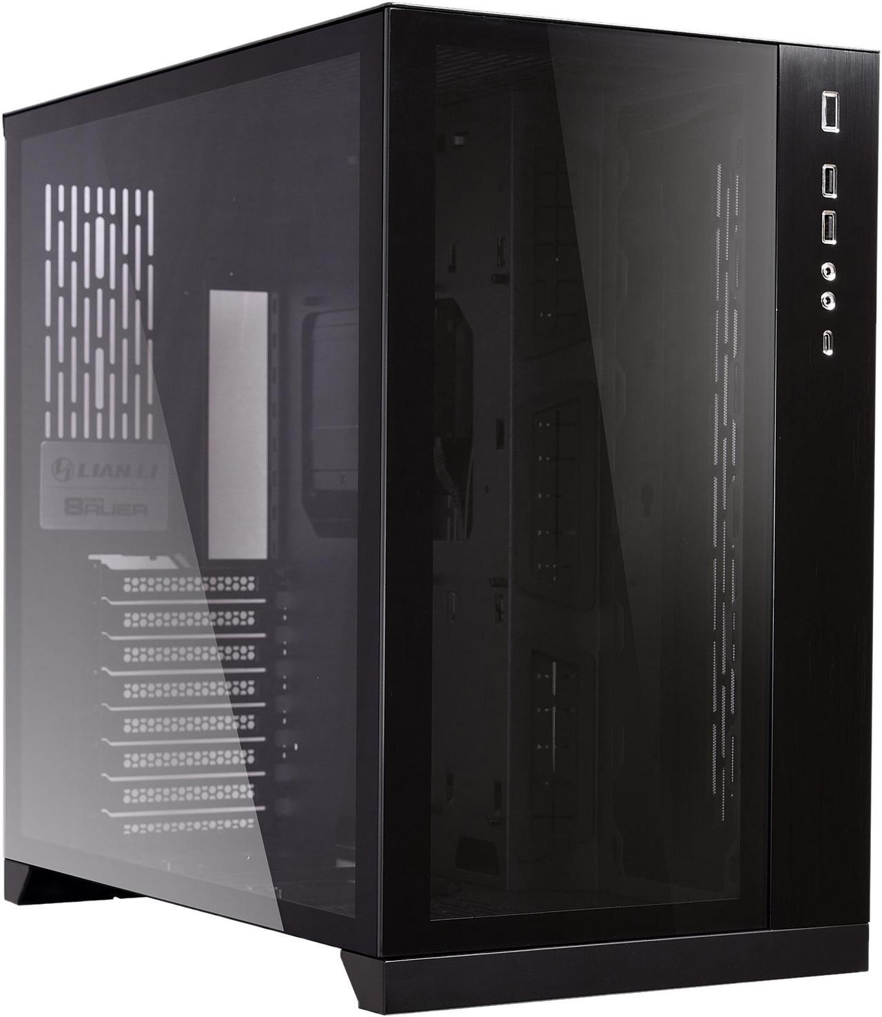 LIAN LI PC-O11 Dynamic Black Tempered Glass on the Front and Left Side, Chassis Body SECC ATX Mid Tower Gaming Computer Case - PC-O11DX