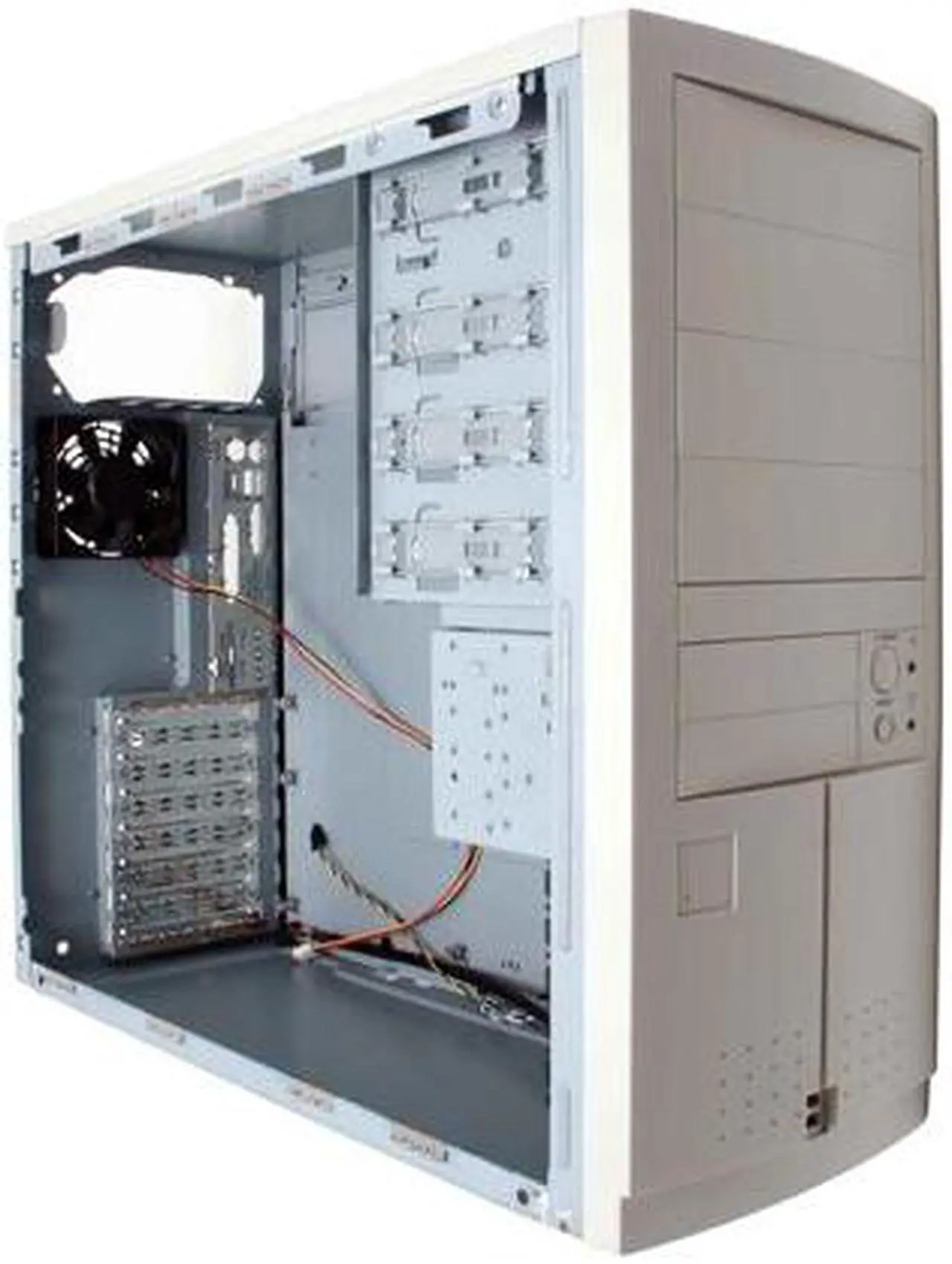 Alt view image 7 of 8 - Enlight 72500SZ Beige Steel ATX Mid Tower Computer Case
