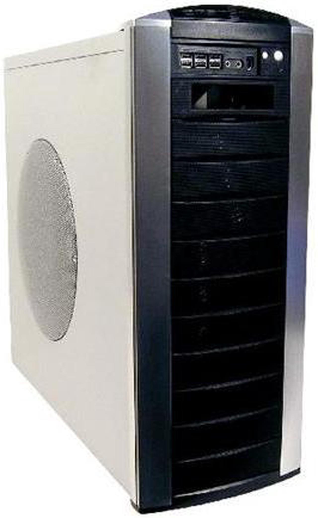 Cooler Master CM Stacker STC-T01-UW Black/ Silver Aluminum Bezel, SECC Chassis ATX Full Tower Computer Case