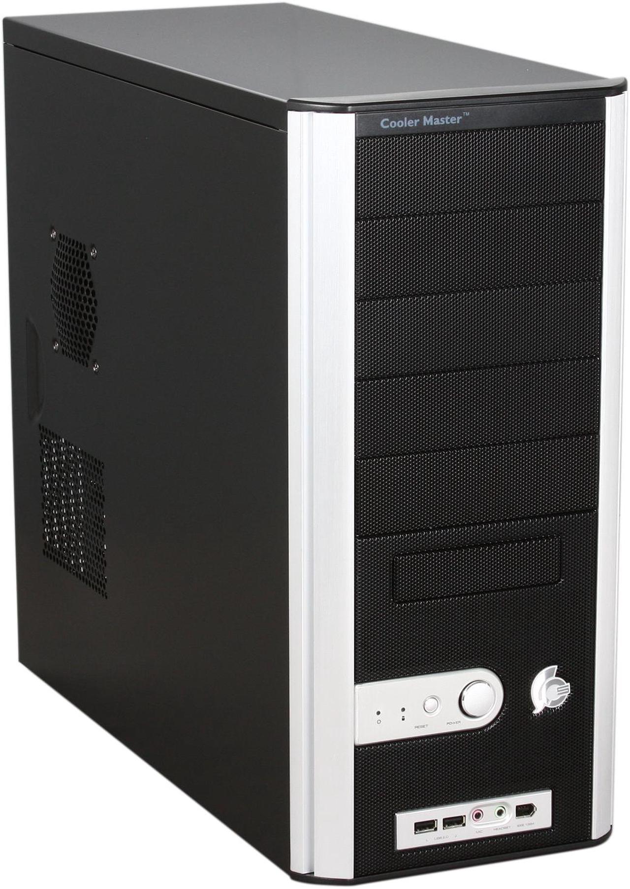 Cooler Master Centurion 5 CAC-T05-UW Black Aluminum Bezel , SECC Chassis ATX Mid Tower Computer Case