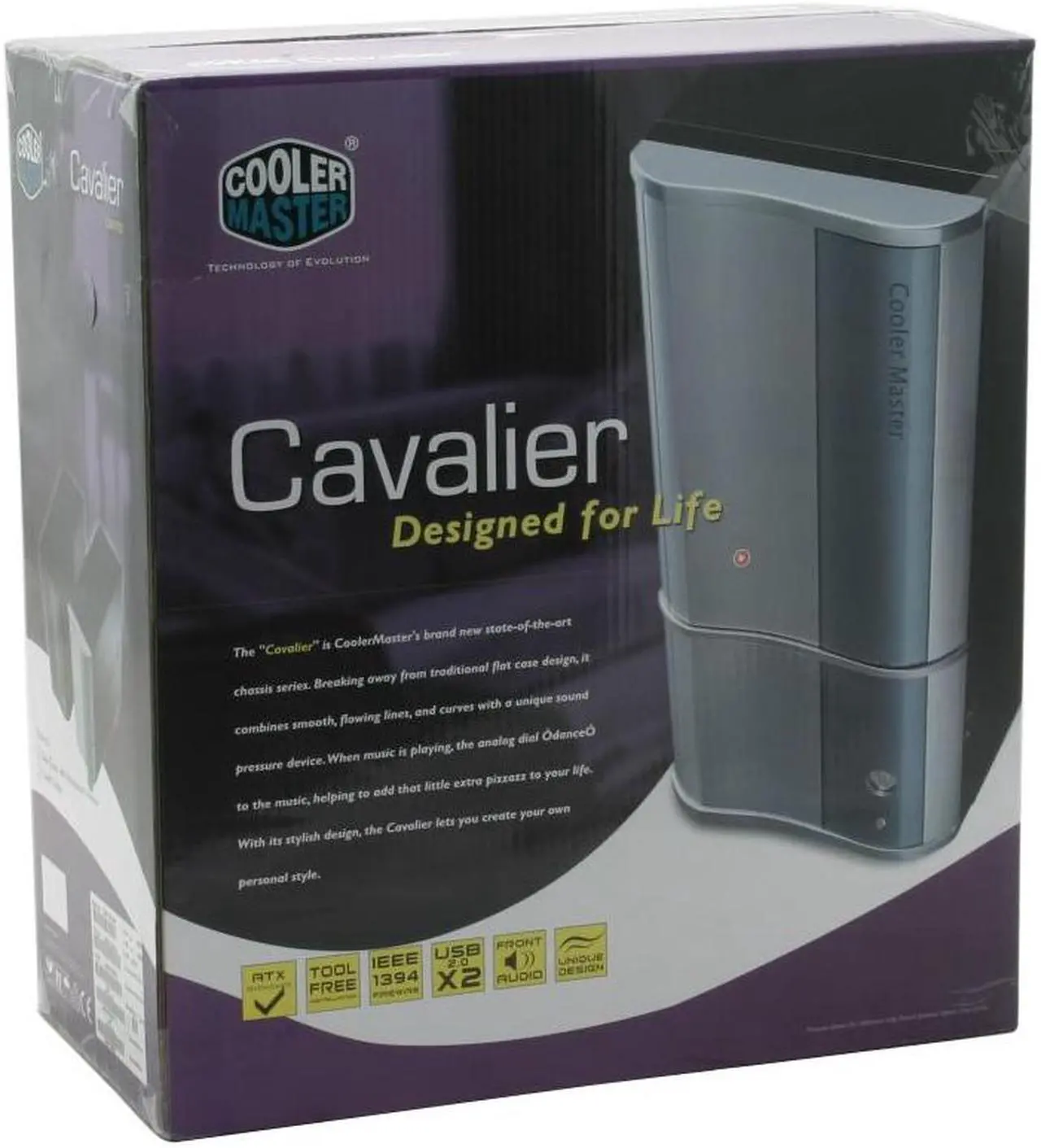 Alt view image 14 of 14 - Cooler Master CAVALIER 3 CAV-T03-UW Silver Aluminum Bezel, SECC Chassis ATX Mid Tower Computer Case