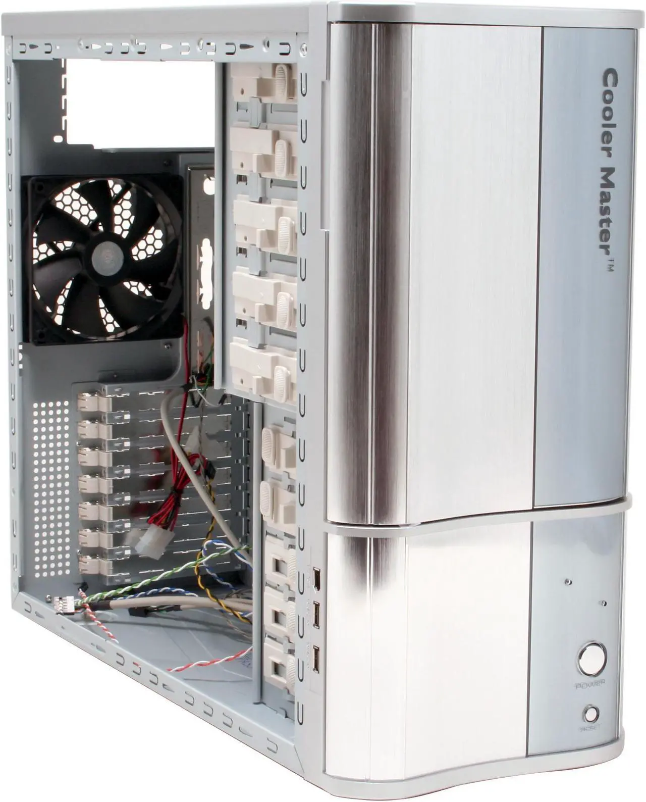 Alt view image 11 of 14 - Cooler Master CAVALIER 3 CAV-T03-UW Silver Aluminum Bezel, SECC Chassis ATX Mid Tower Computer Case