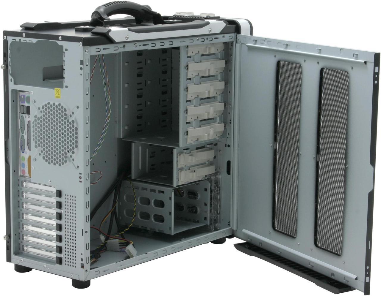 Alt view image 8 of 16 - Cooler Master Ammo 533 RC-533-SWN1 Black/ Silver Aluminum+Plastic front bezel; SECC chassis ATX Mid Tower Computer Case