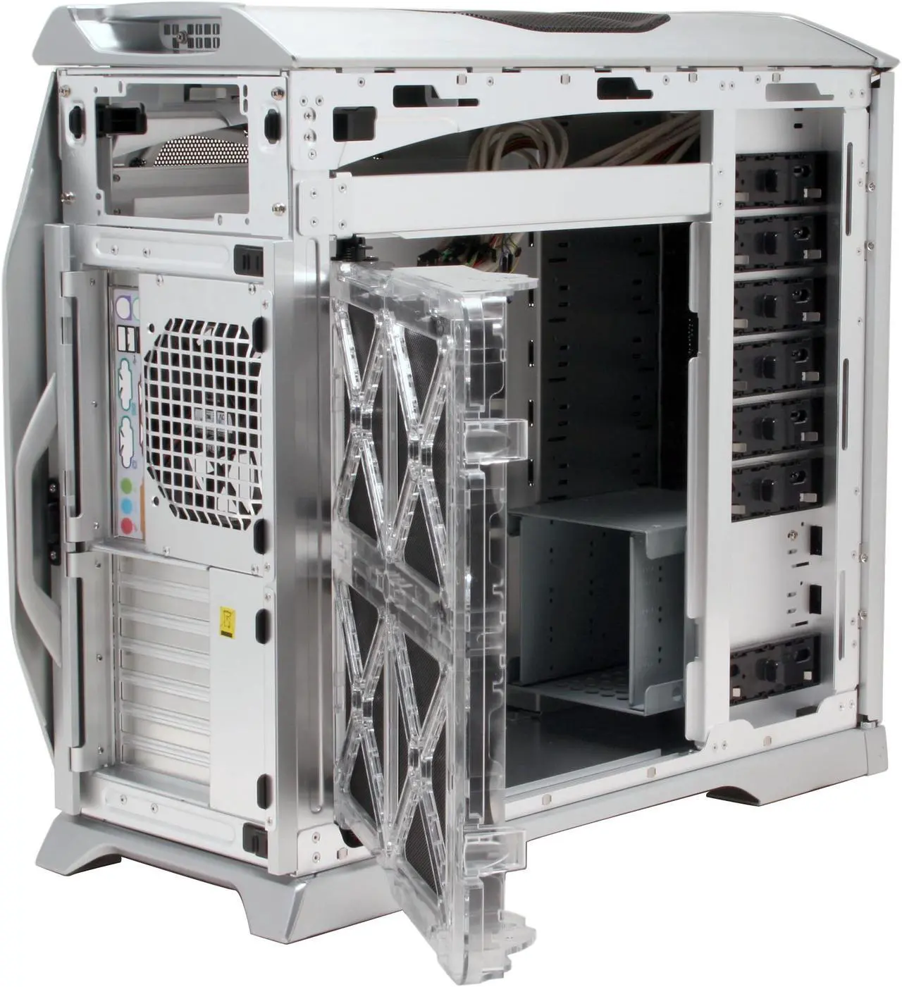 Alt view image 12 of 17 - COOLER MASTER Stacker 830 RC-830-SSN3-GP Silver Aluminum ATX Full Tower Computer Case