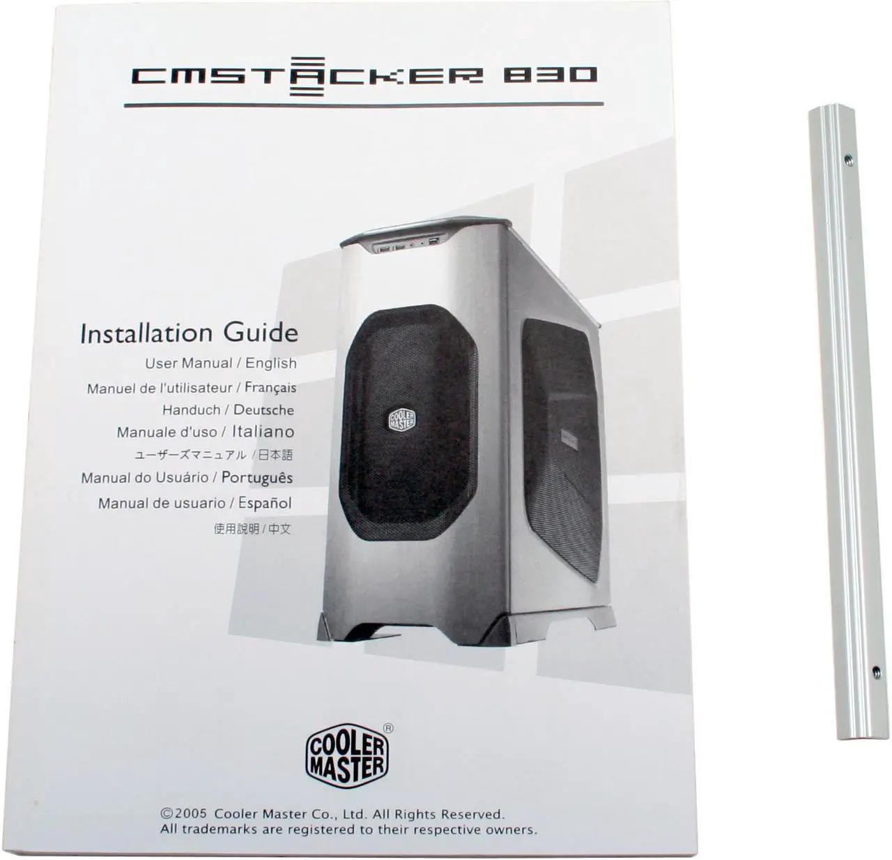 Alt view image 15 of 17 - COOLER MASTER Stacker 830 RC-830-SSN3-GP Silver Aluminum ATX Full Tower Computer Case