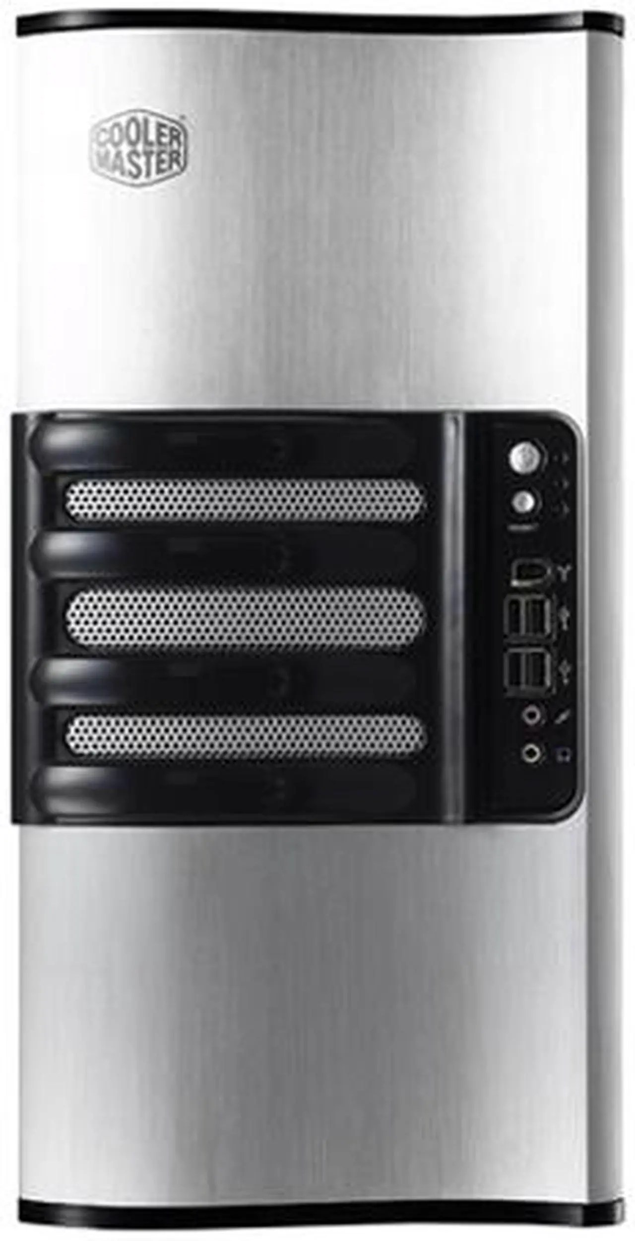 Alt view image 2 of 8 - COOLER MASTER iTower RC-930-SKN1-GP Silver SECC Body, Aluminum Bezel with Hot-Swappable Drive Bays ATX Mid Tower Computer Case