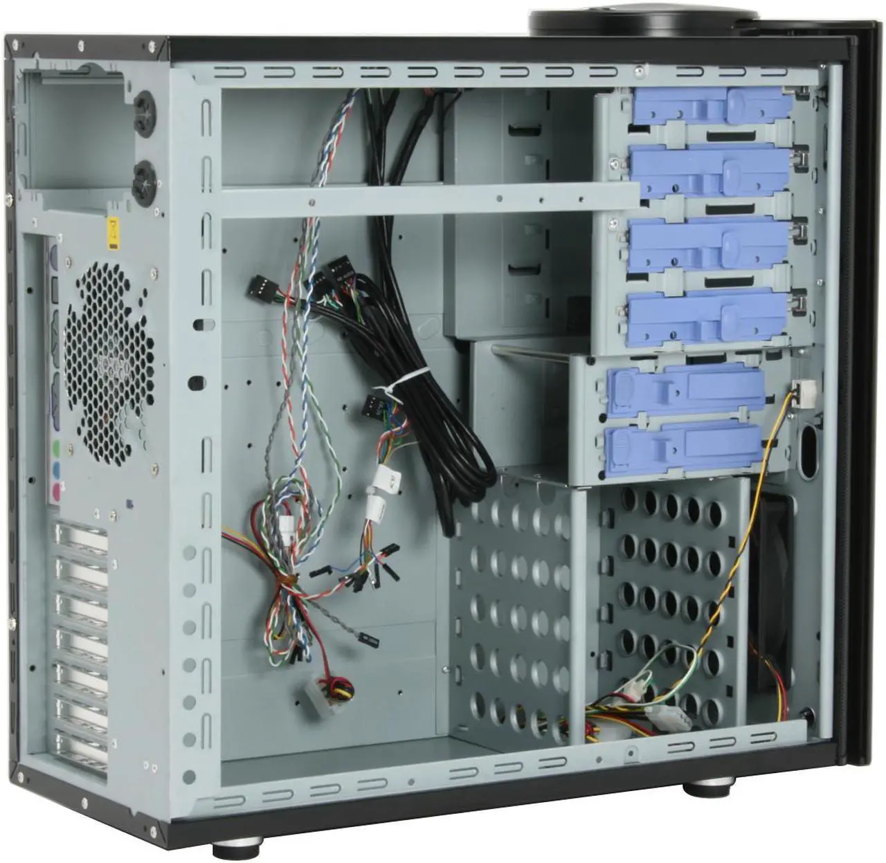 Alt view image 14 of 16 - Cooler Master Mystique RC-632S-KKN1-GP Black Aluminum/ SECC ATX Mid Tower Computer Case