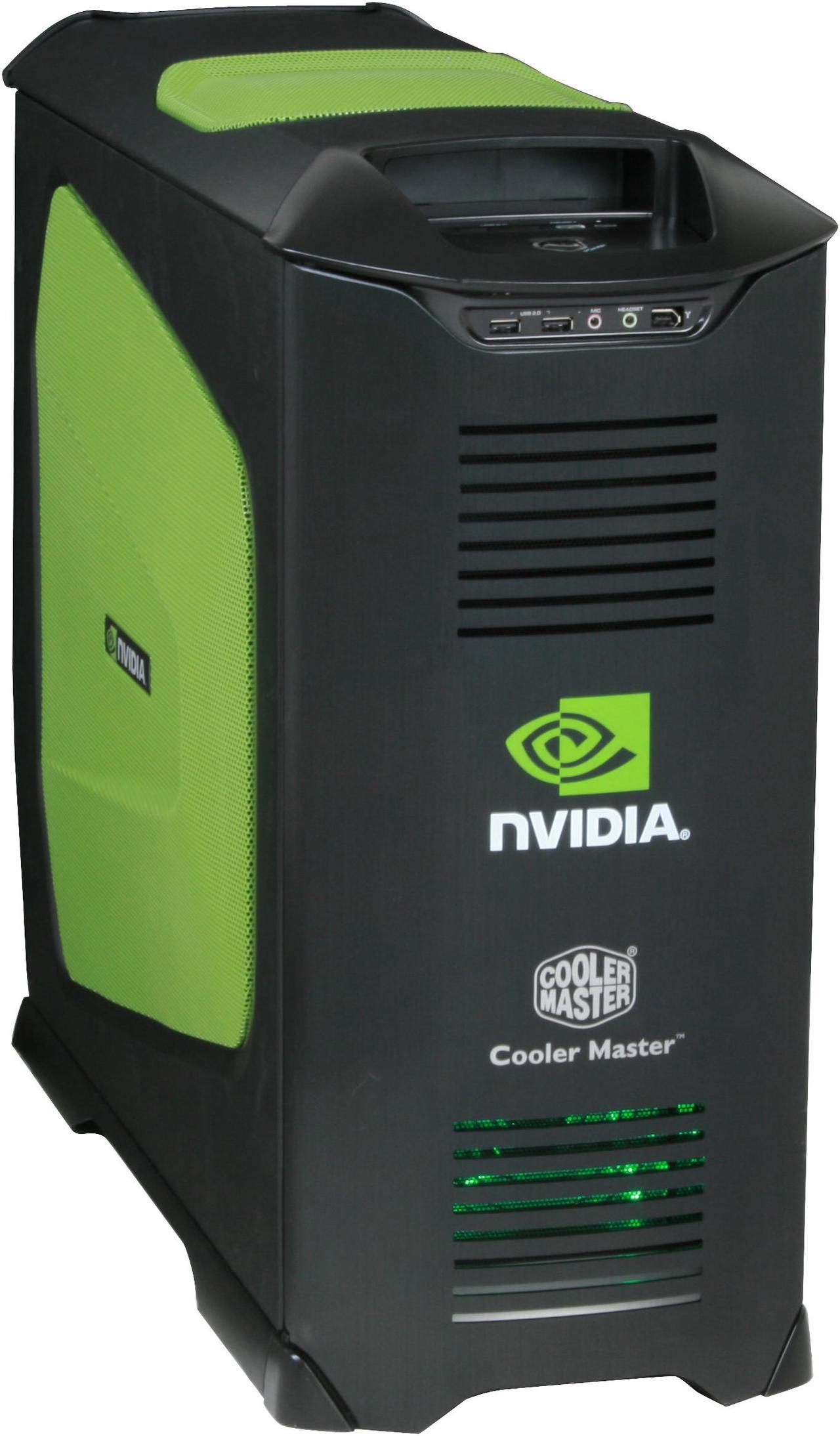 Cooler Master Stacker 830 NVIDIA Edition NV-830-KKN4-GP Black ( Green Mesh) Aluminum ATX Full Tower Computer Case