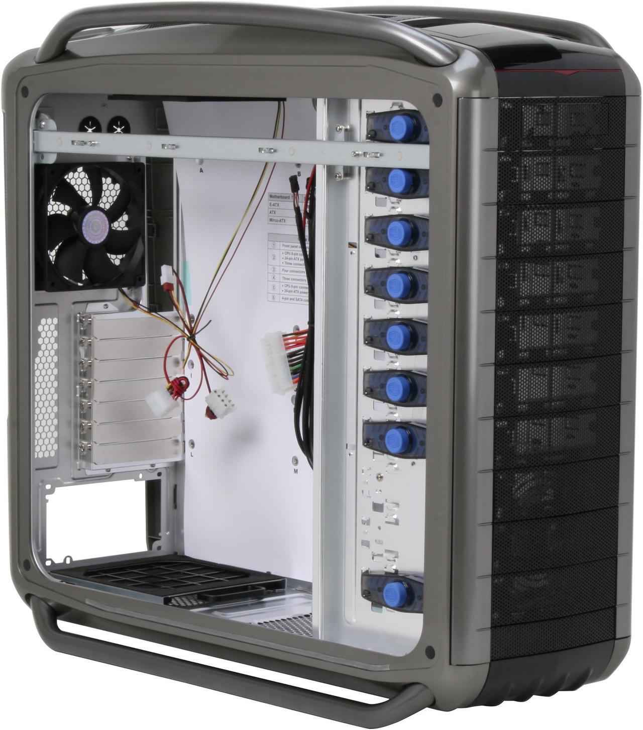 Alt view image 8 of 12 - Cooler Master COSMOS S RC-1100-KKN1-GP Black Aluminum ATX Full Tower Computer Case