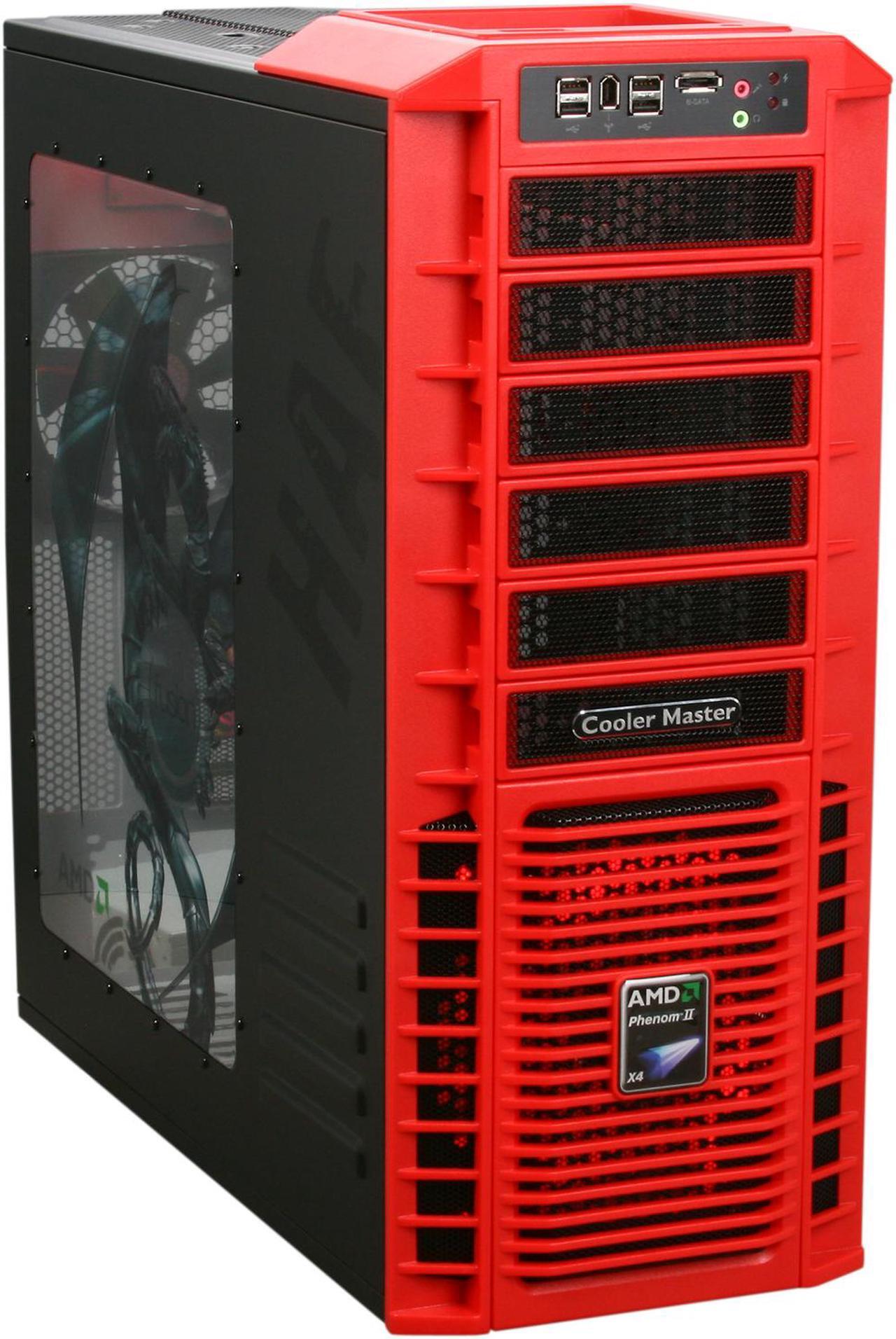 Main image of Cooler Master HAF 932 AMD Limited Edition AM-932-RWN1-GP Red Steel / Plastic / Mesh bezel ATX Full Tower Computer Case