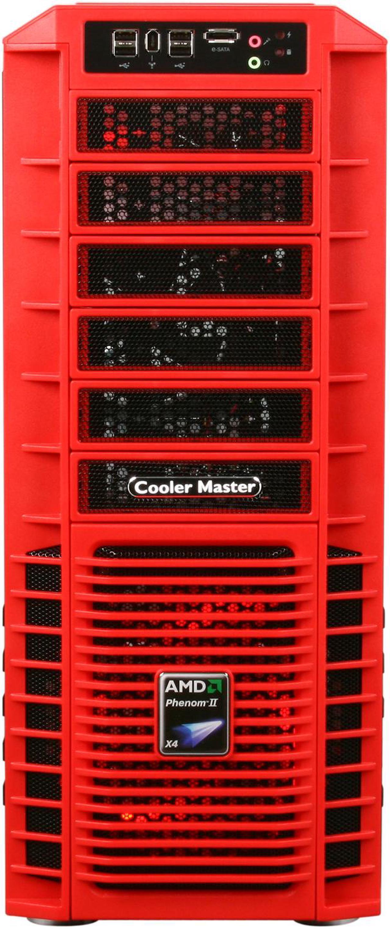 Alt view image 2 of 10 - Cooler Master HAF 932 AMD Limited Edition AM-932-RWN1-GP Red Steel / Plastic / Mesh bezel ATX Full Tower Computer Case