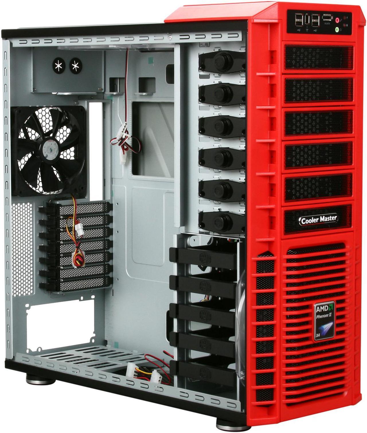Alt view image 7 of 10 - Cooler Master HAF 932 AMD Limited Edition AM-932-RWN1-GP Red Steel / Plastic / Mesh bezel ATX Full Tower Computer Case