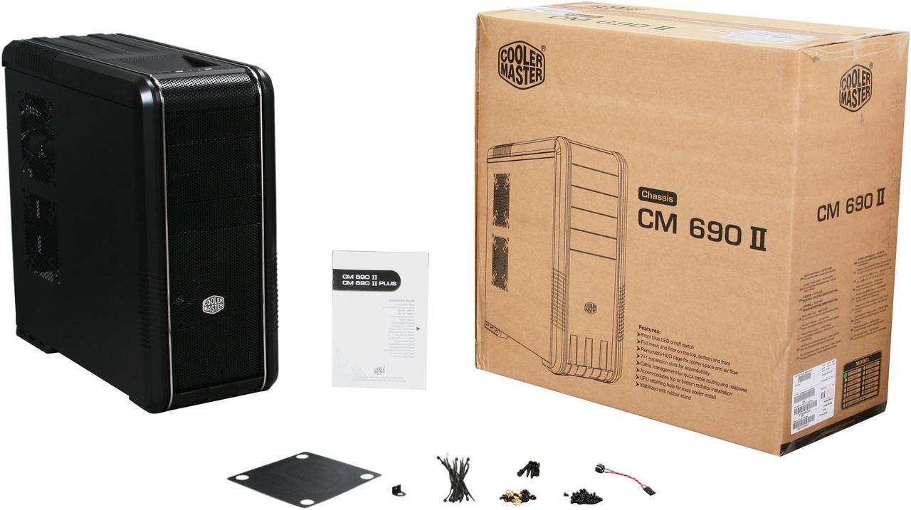 Alt view image 10 of 10 - COOLER MASTER RC-692-KKN3 CM690 II Basic Black Steel ATX Mid Tower Computer Case