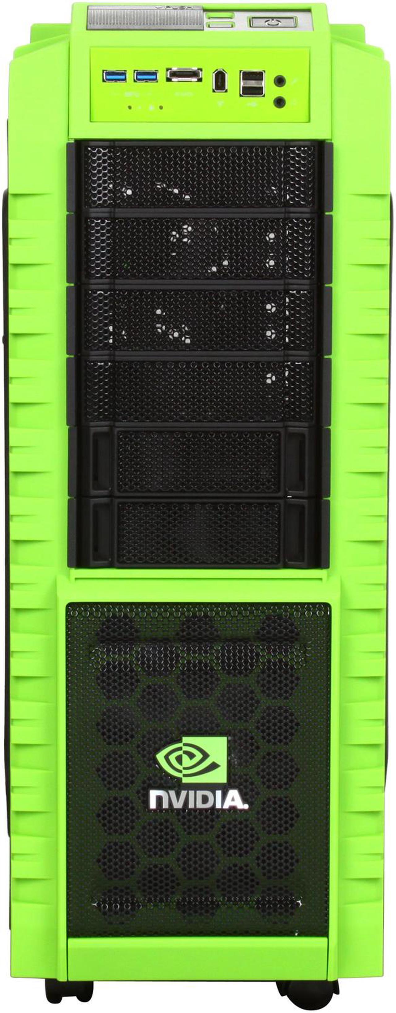Alt view image 2 of 10 - Cooler Master HAF X nVidia Edition NV-942-KKN1 Green Steel / Plastic ATX Full Tower Computer Case