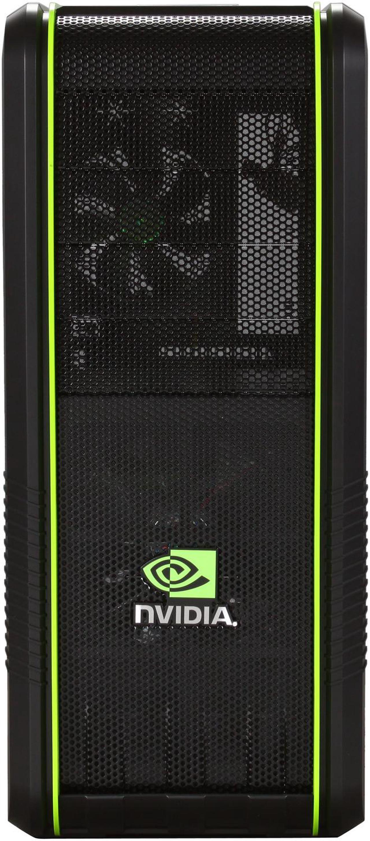 Alt view image 2 of 11 - Cooler Master CM 690 II Advanced nVidia Edition NV-692A-KWN2 Black / Green Steel / Plastic ATX Mid Tower Computer Case