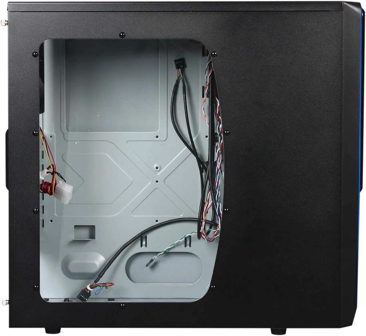 Alt view image 4 of 9 - Cooler Master Elite 311 - Mid Tower Computer Case with Windowed Side Panel and Blue Trim