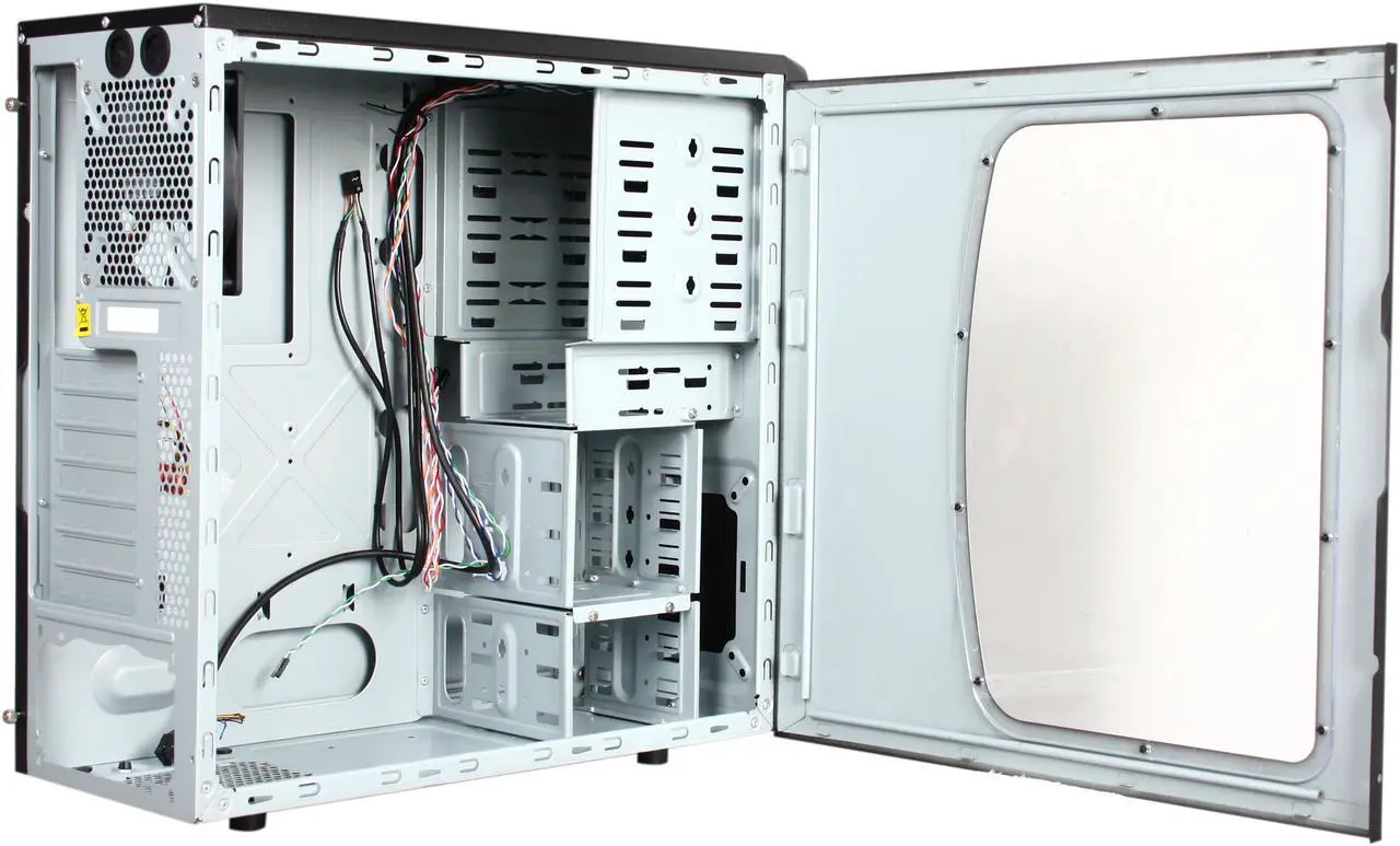 Alt view image 5 of 9 - Cooler Master Elite 311 - Mid Tower Computer Case with Windowed Side Panel and Blue Trim