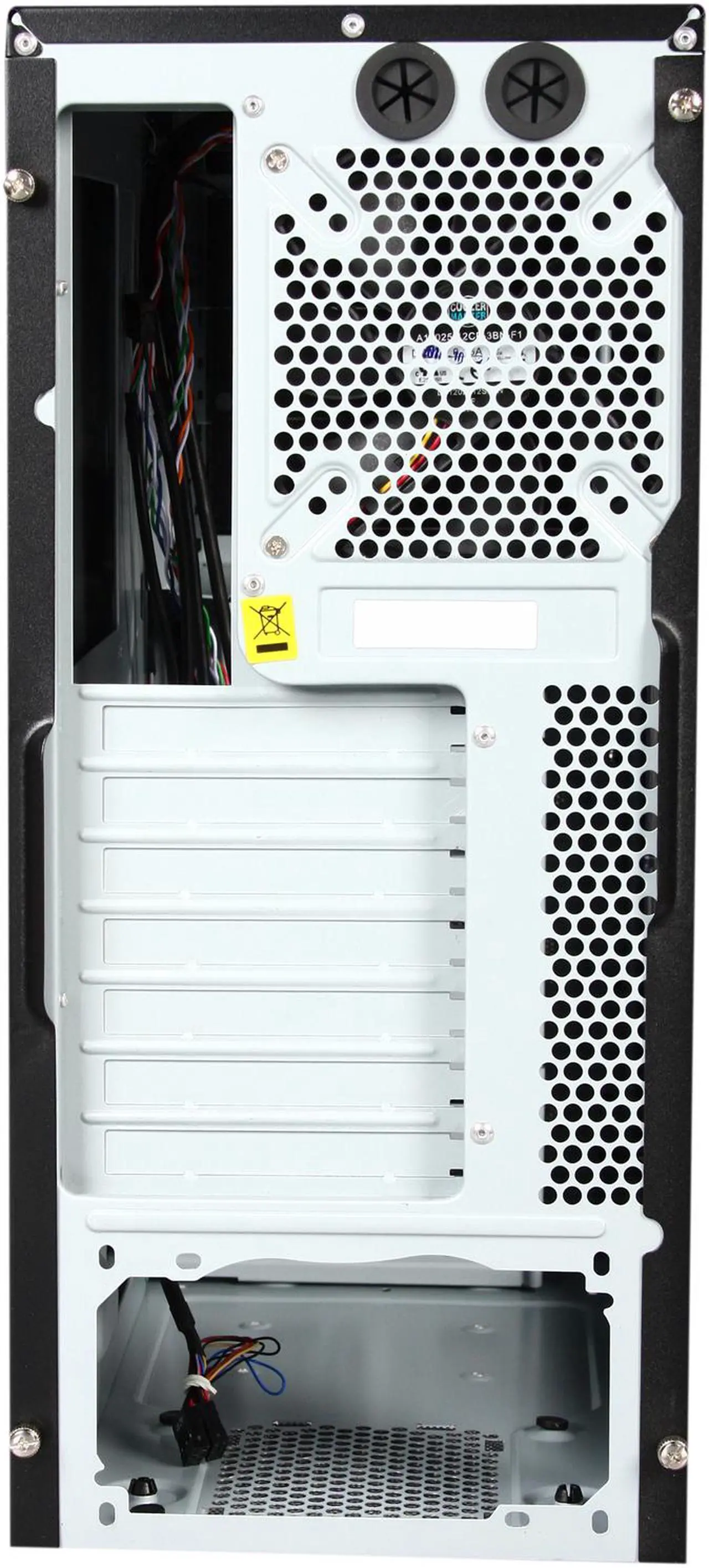 Alt view image 8 of 9 - Cooler Master Elite 311 - Mid Tower Computer Case with Windowed Side Panel and Blue Trim