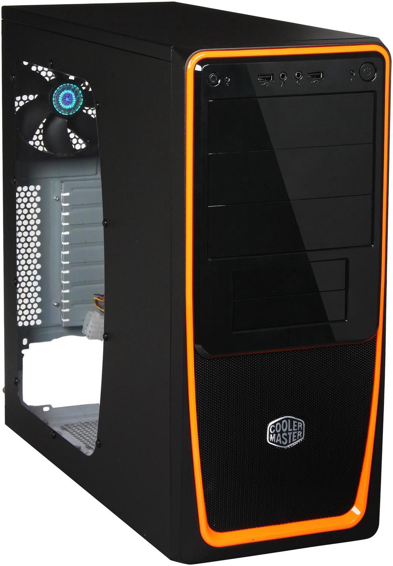 Cooler Master Elite 311 RC-311B-OWN1 Orange Steel / Plastic ATX Mid Tower Computer Case