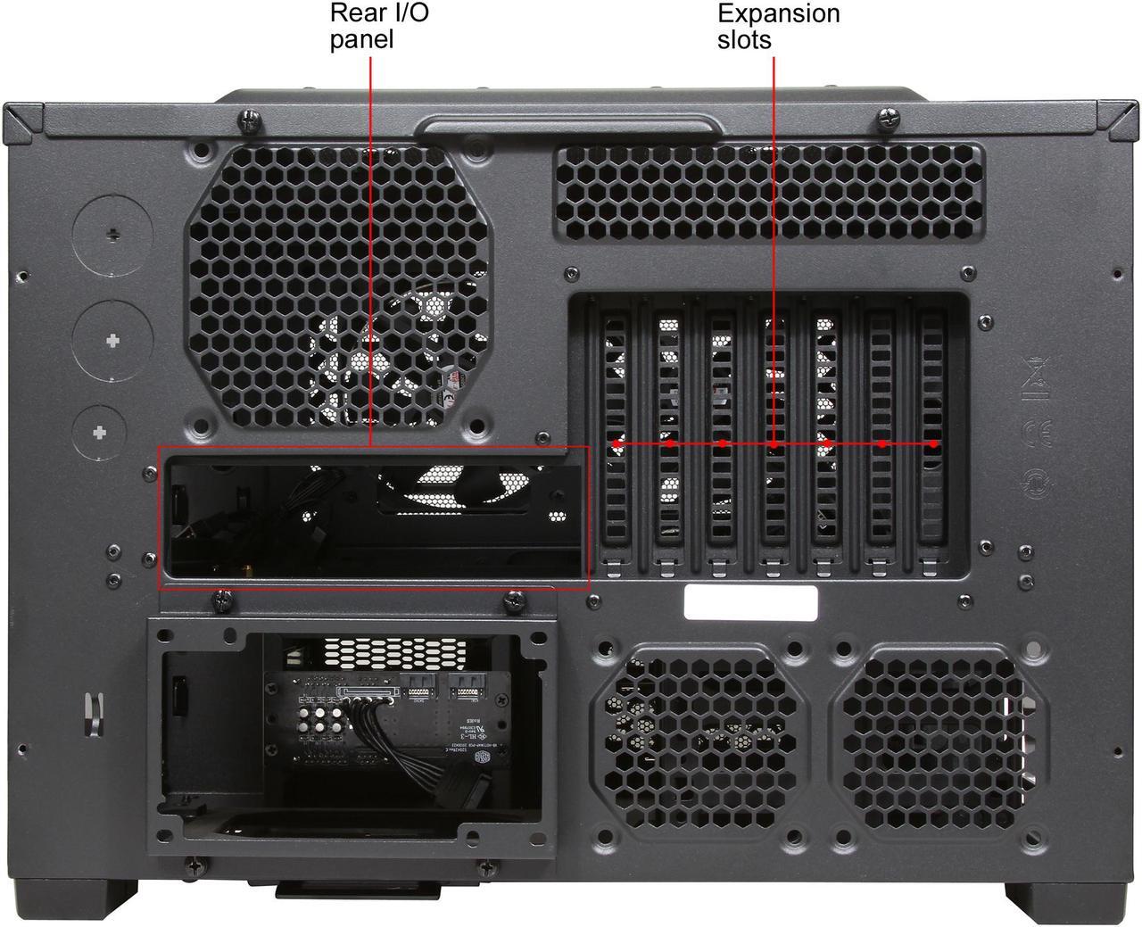 Alt view image 10 of 12 - Cooler Master HAF XB EVO - High Air Flow Test Bench and LAN Box Desktop Computer Case with ATX Motherboard Support