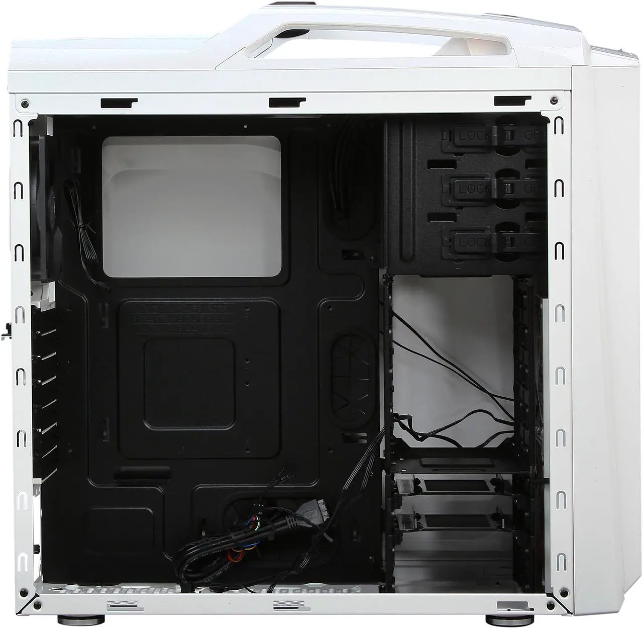 Alt view image 7 of 10 - CM Storm Scout 2 Advanced - Gaming Mid Tower Computer Case with Carrying Handle and Windowed Side Panel - White