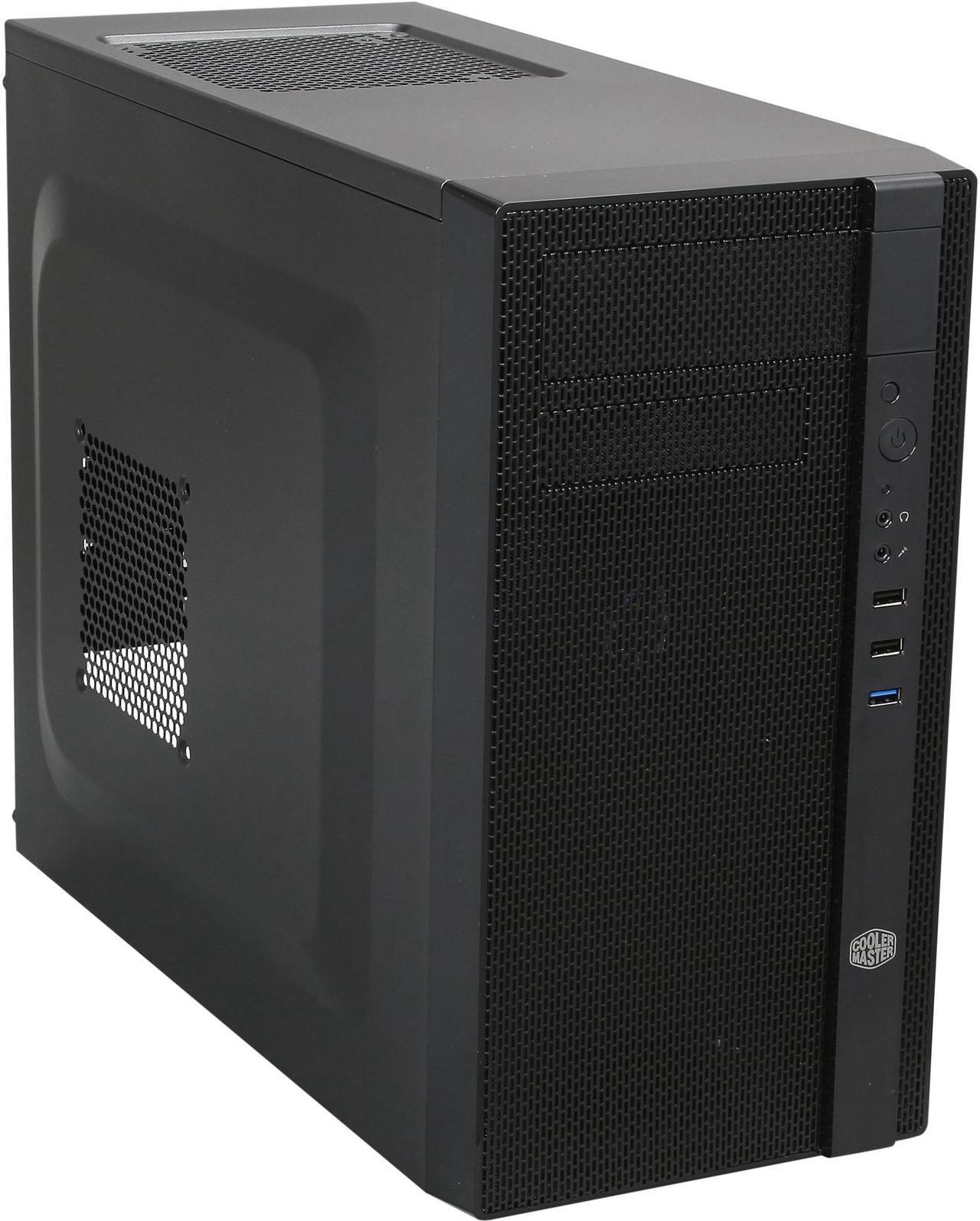 Cooler Master N200 Micro-ATX Mini Tower with Front Mesh Ventilation, Minimal Design, 240mm Close-Loop AIO Support