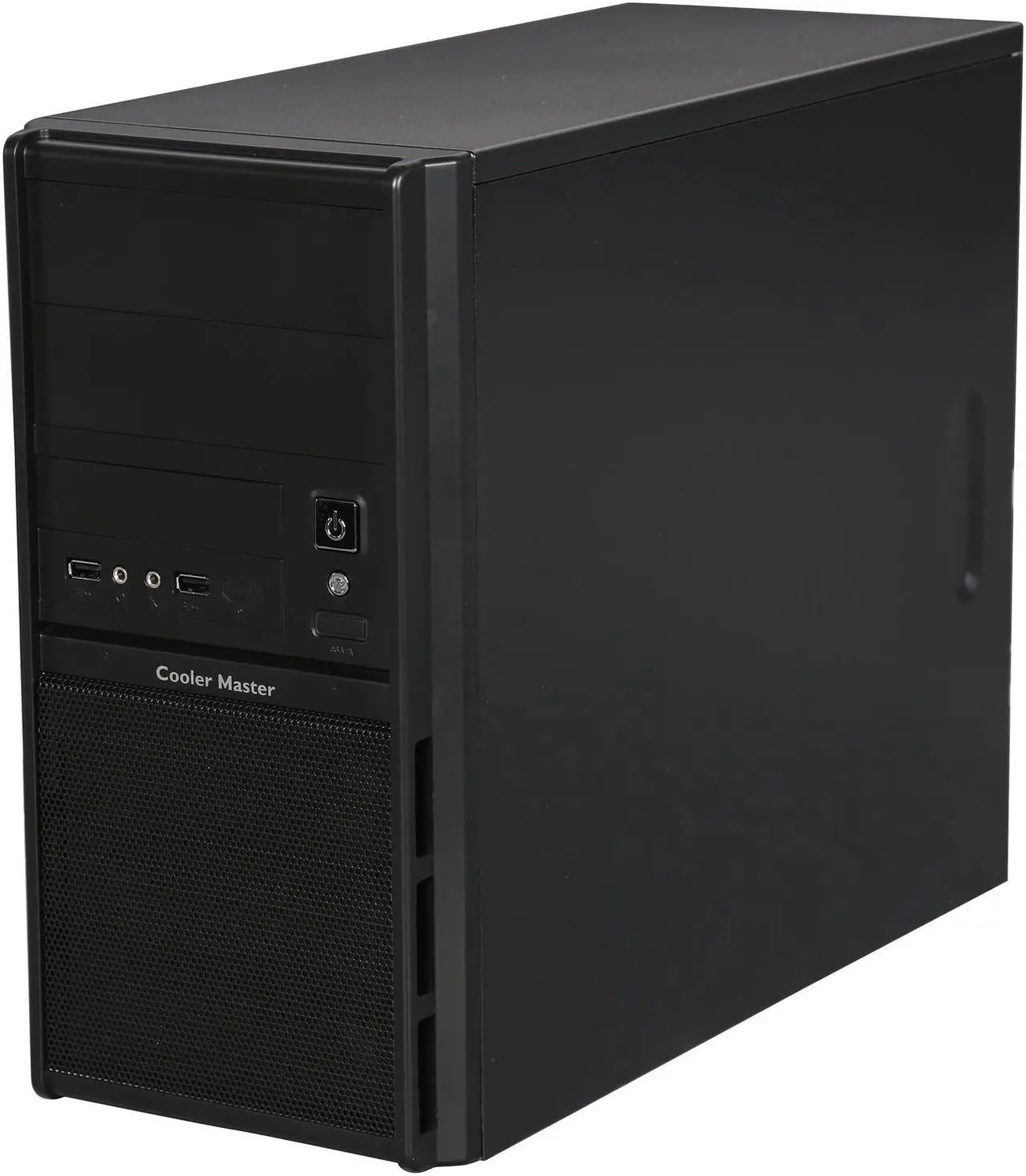 Alt view image 3 of 9 - Cooler Master Elite 342 RC-342-KKRJ-GP Black Steel / Plastic Micro ATX Mini Tower Computer Case 400W Power Supply