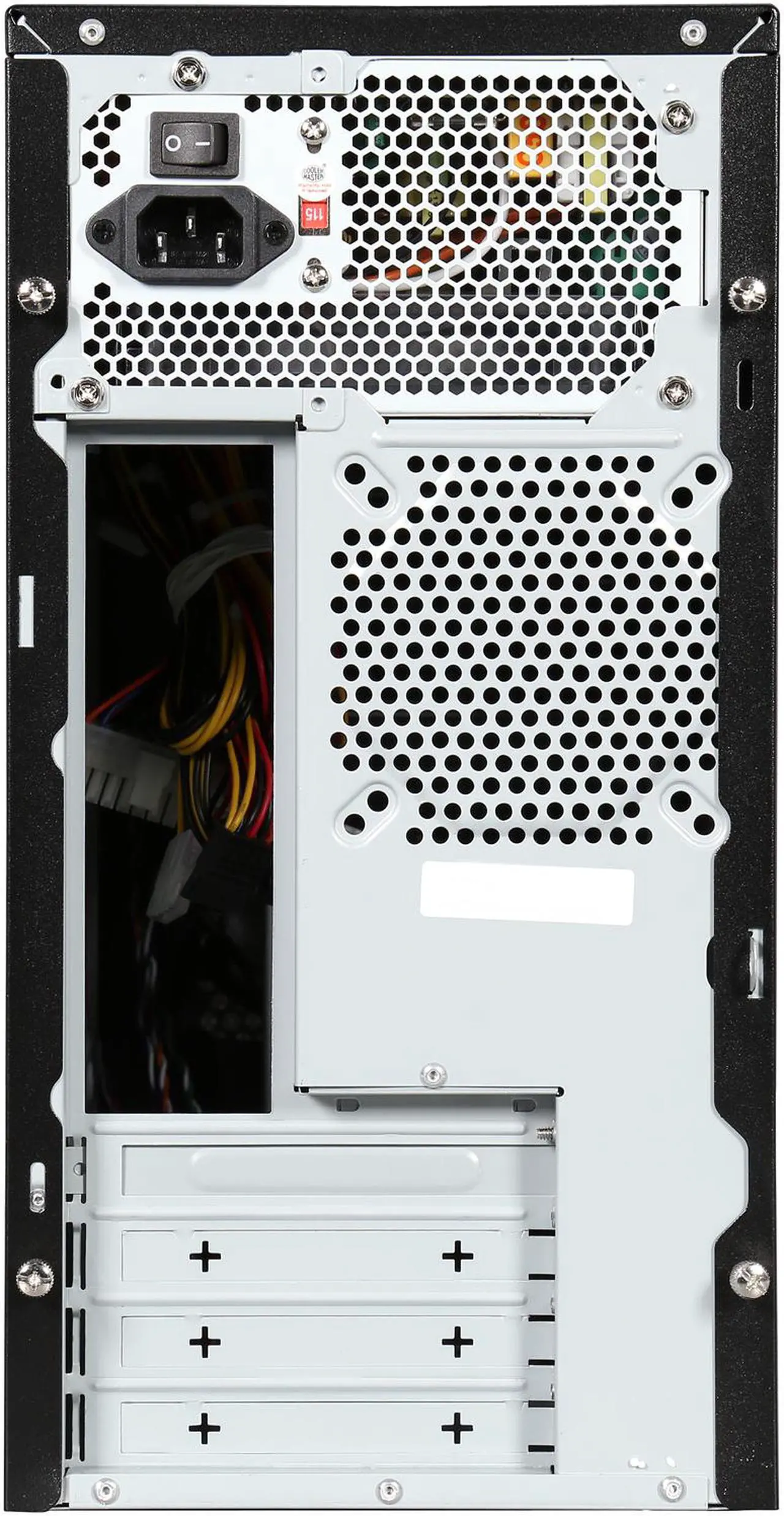 Alt view image 8 of 9 - Cooler Master Elite 342 RC-342-KKRJ-GP Black Steel / Plastic Micro ATX Mini Tower Computer Case 400W Power Supply