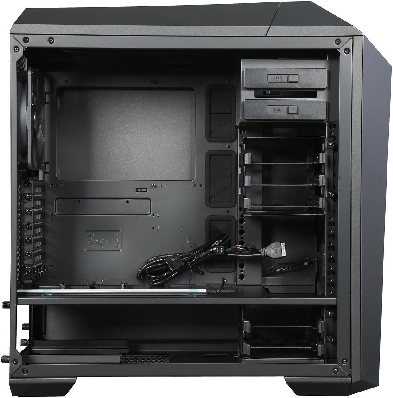 Alt view image 7 of 9 - MasterCase Maker 5 Mid-Tower Case with FreeForm Modular System, Upgraded I/O with 3.0 Type C, Magnetic LED Strip, Magnetic Paneling, Sound Supression, and Cooling Bracket by Cooler Master