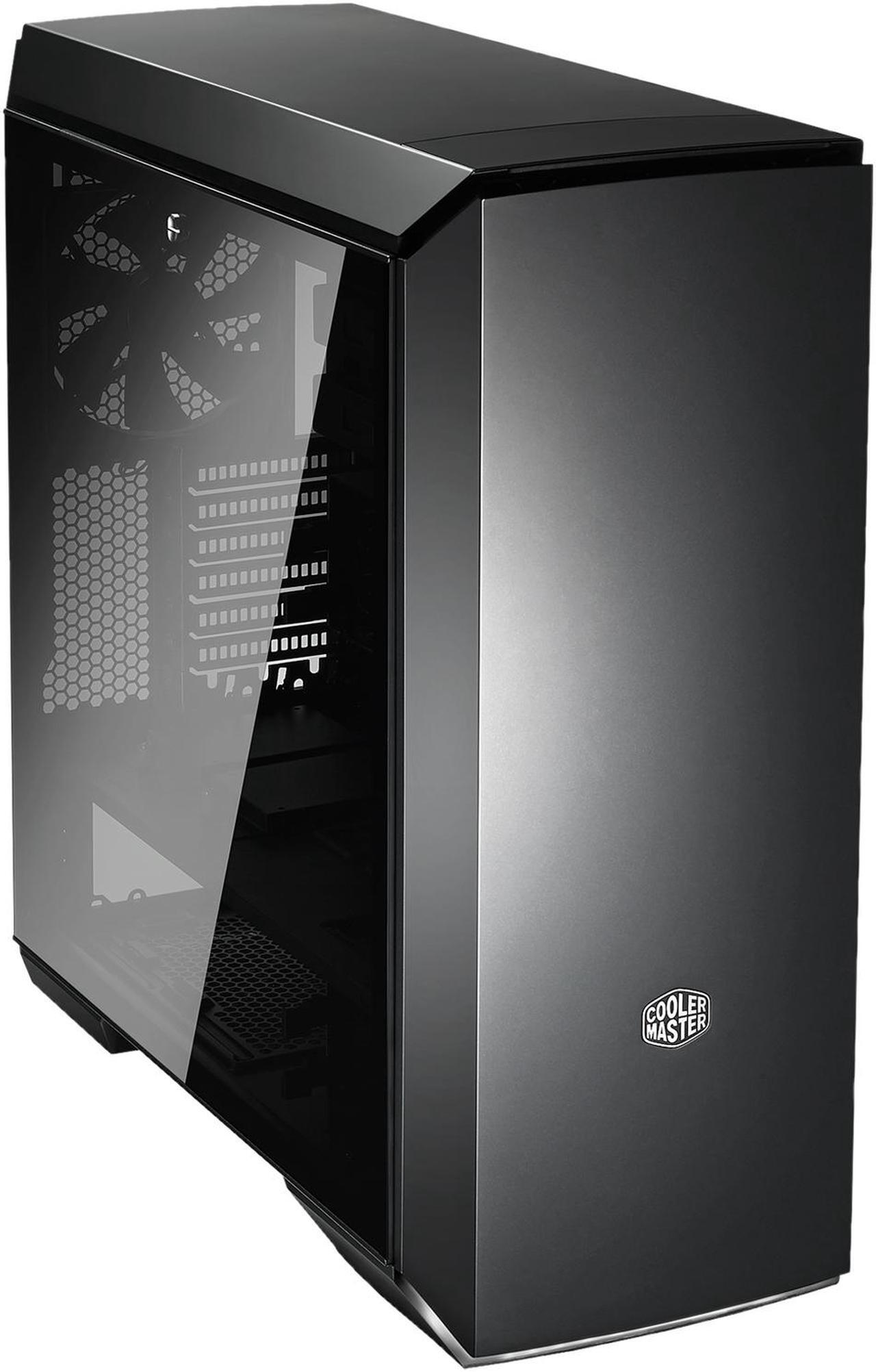 Alt view image 2 of 13 - Cooler Master  MasterCase MC600P ATX-Mid Tower w/FreeForm Modular, Minimal Design, Tempered Glass Side Panel, Front RGB LED Strip, Discreet Air Vents & Cable Management Cover